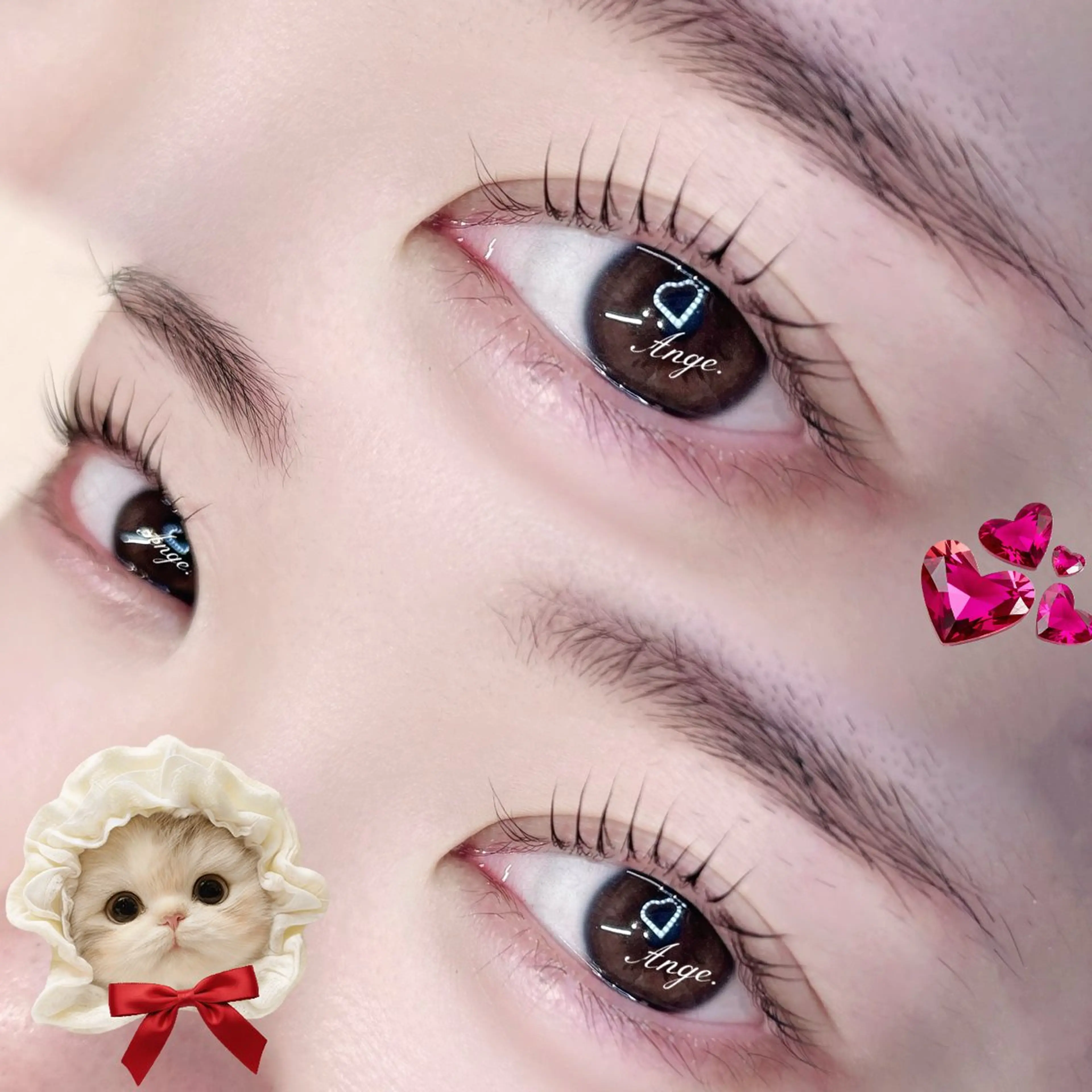 マツエク・マツパ キュート 韓国風マツエク ぱっちり🎀eye /恵比寿Ange🪽のマツエク・マツパデザイン