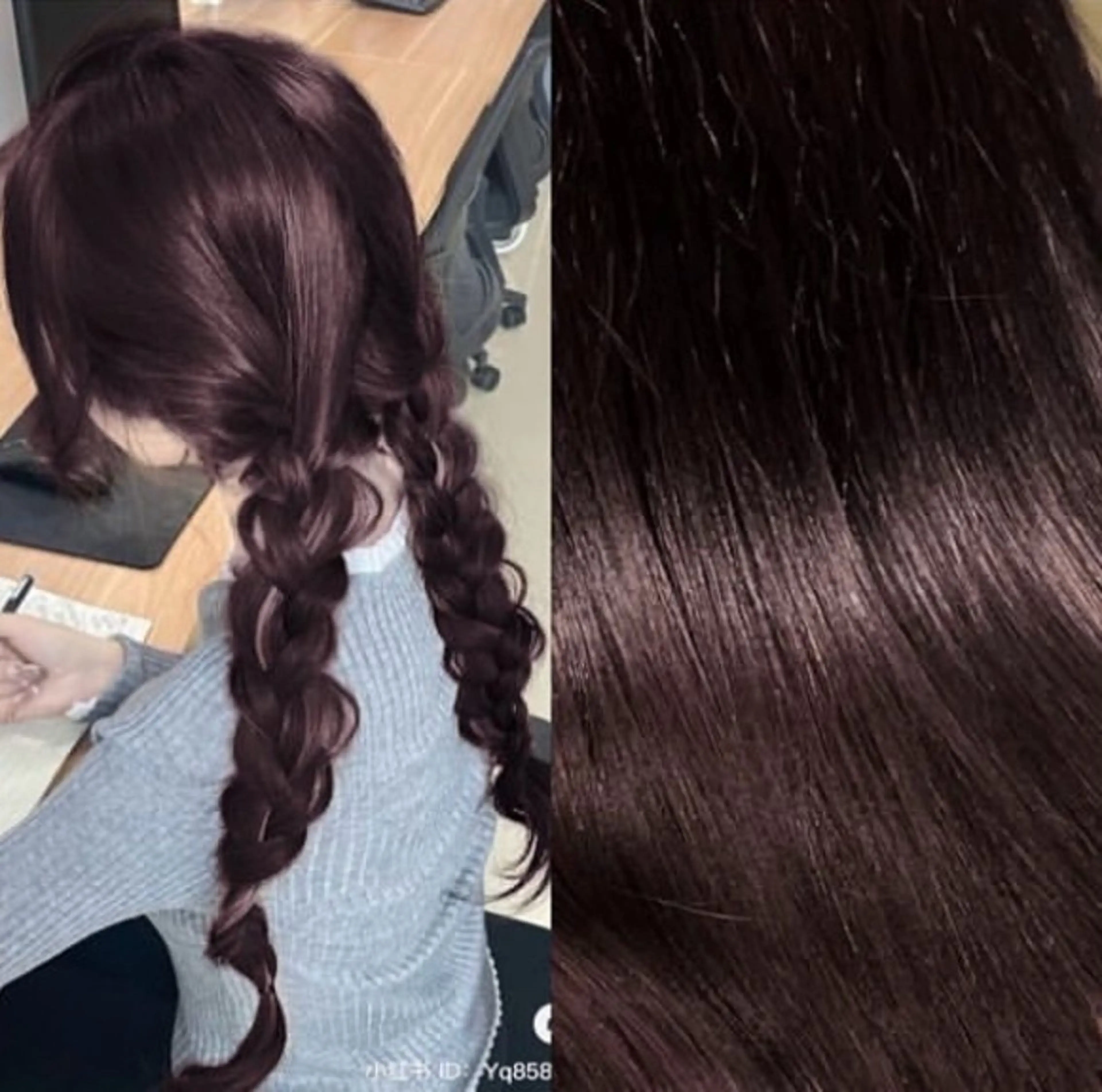 ロング カラー ブリーチ ブラウンカラー ラベンダーカラー ブリーチなしカラー カット Nanaha /レイヤーカットのヘアスタイル