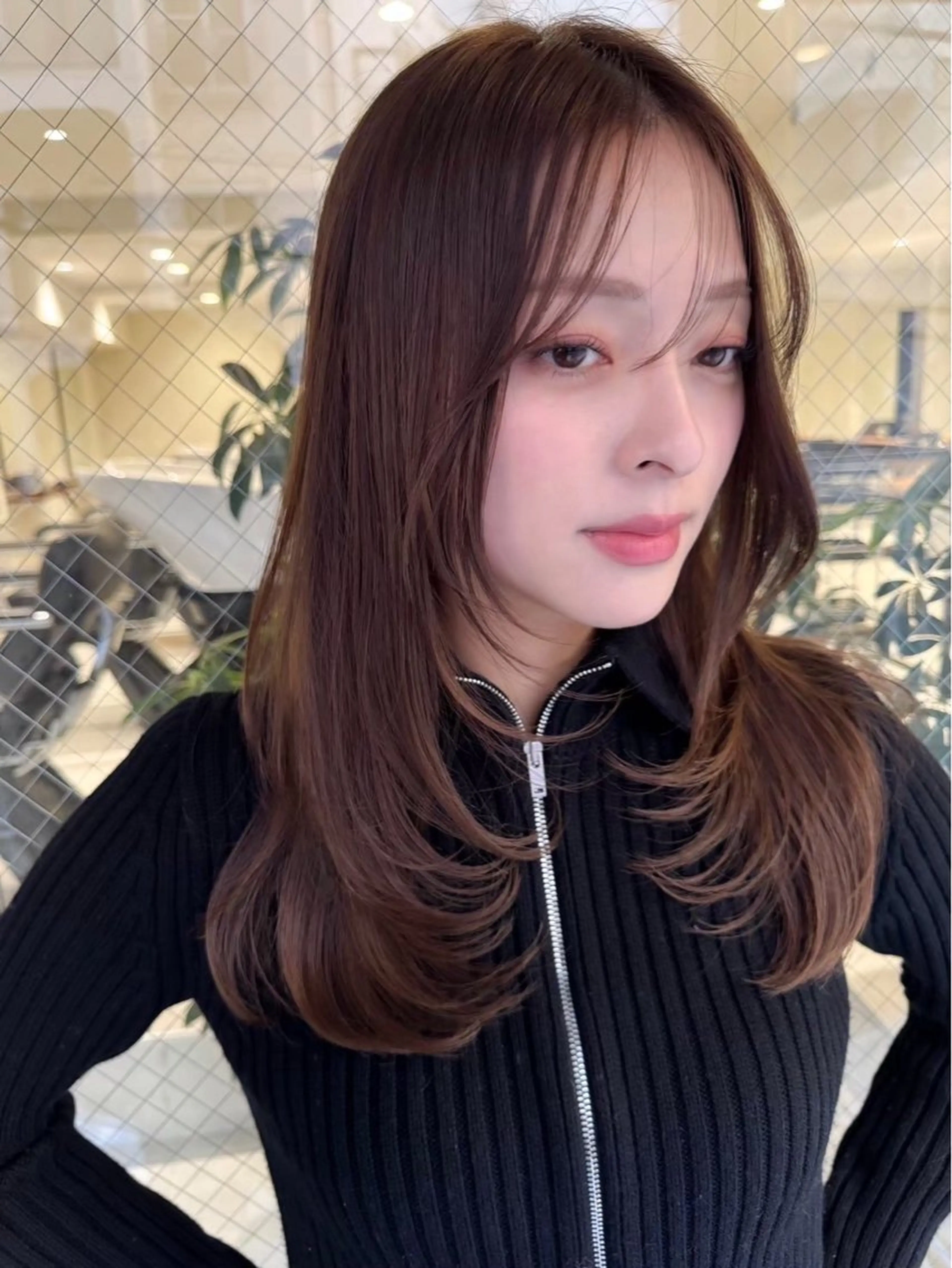 ミディアム カラー ヘアアレンジ ヘアカラー 🫧透明感カラー/ 艶カラー🫧namiのヘアスタイル