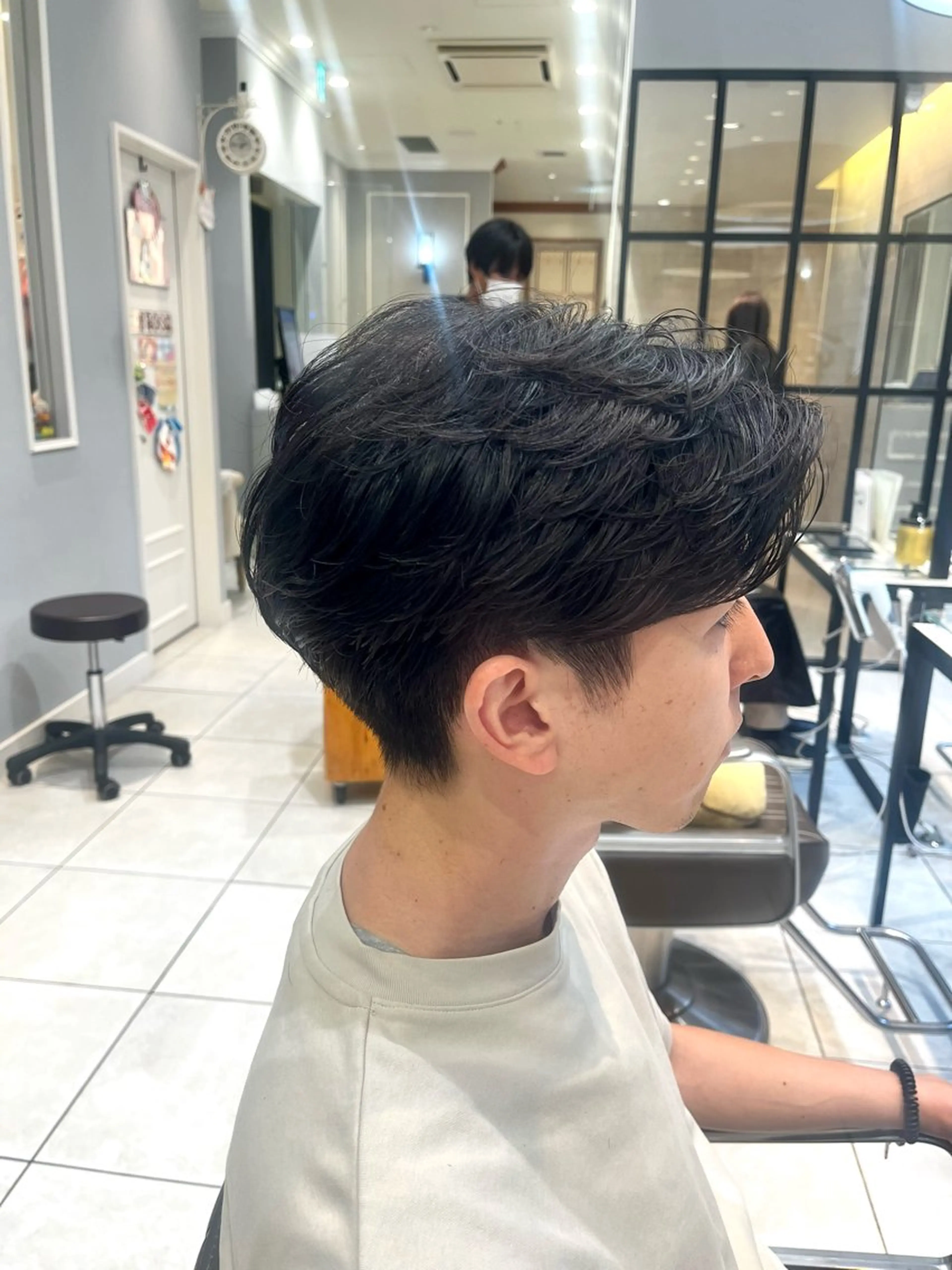 メンズ カット パーマ 川添 亜弥のヘアスタイル
