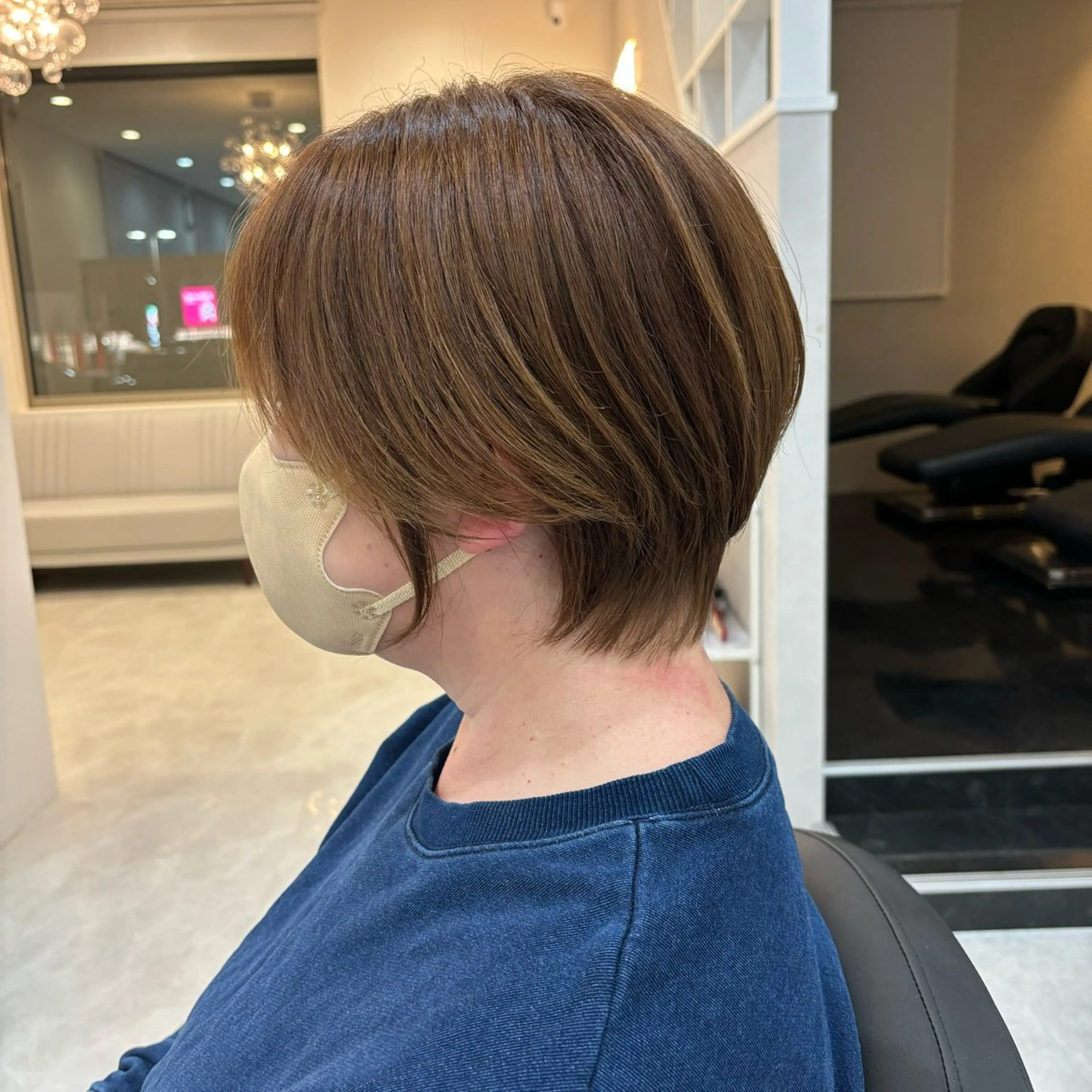 ショート くびれヘア ハイライト ショートヘア カット SOYON船橋店 西澤元気のヘアスタイル