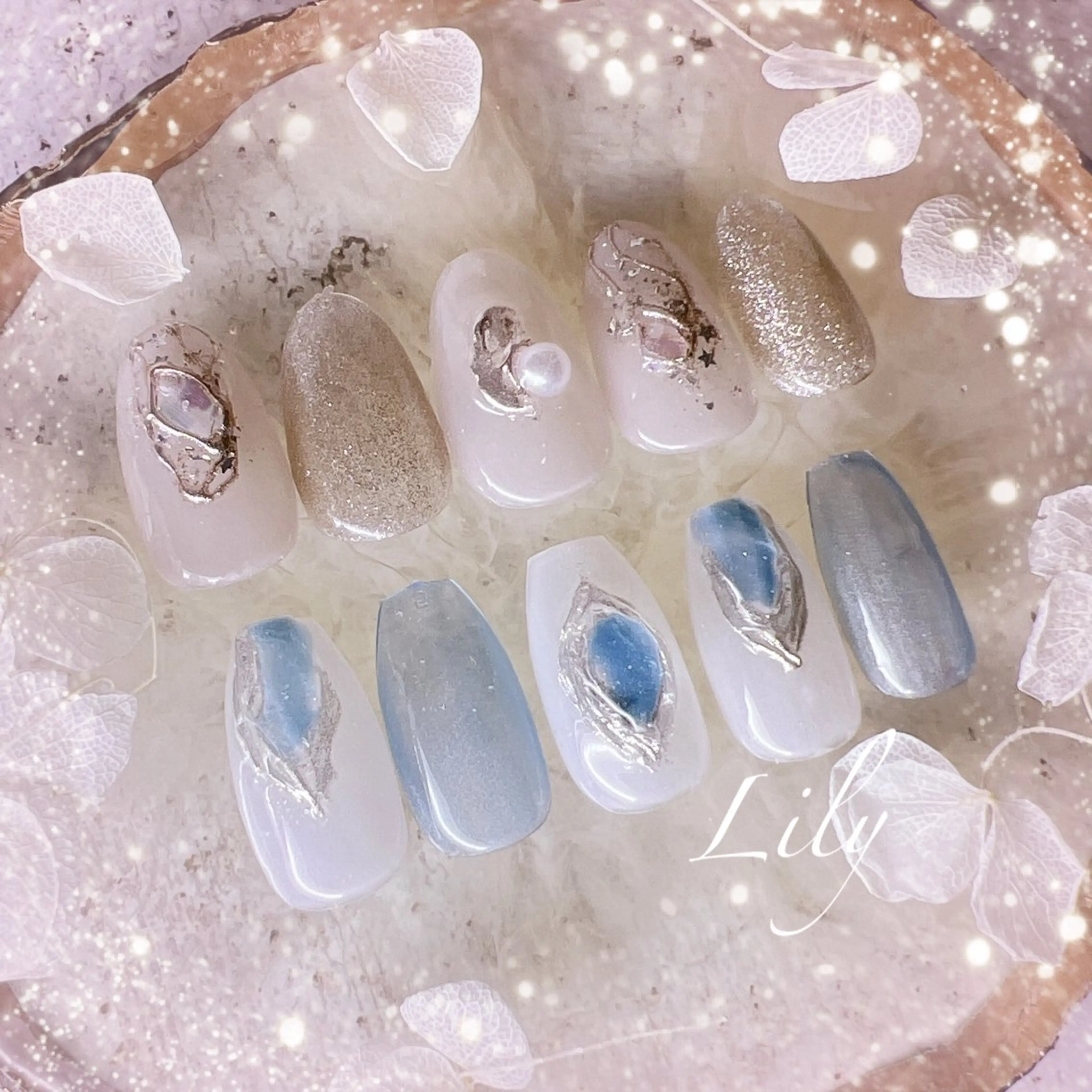 ネイル ハンドネイル Lily*nail 🌻Mii🌻のネイルデザイン