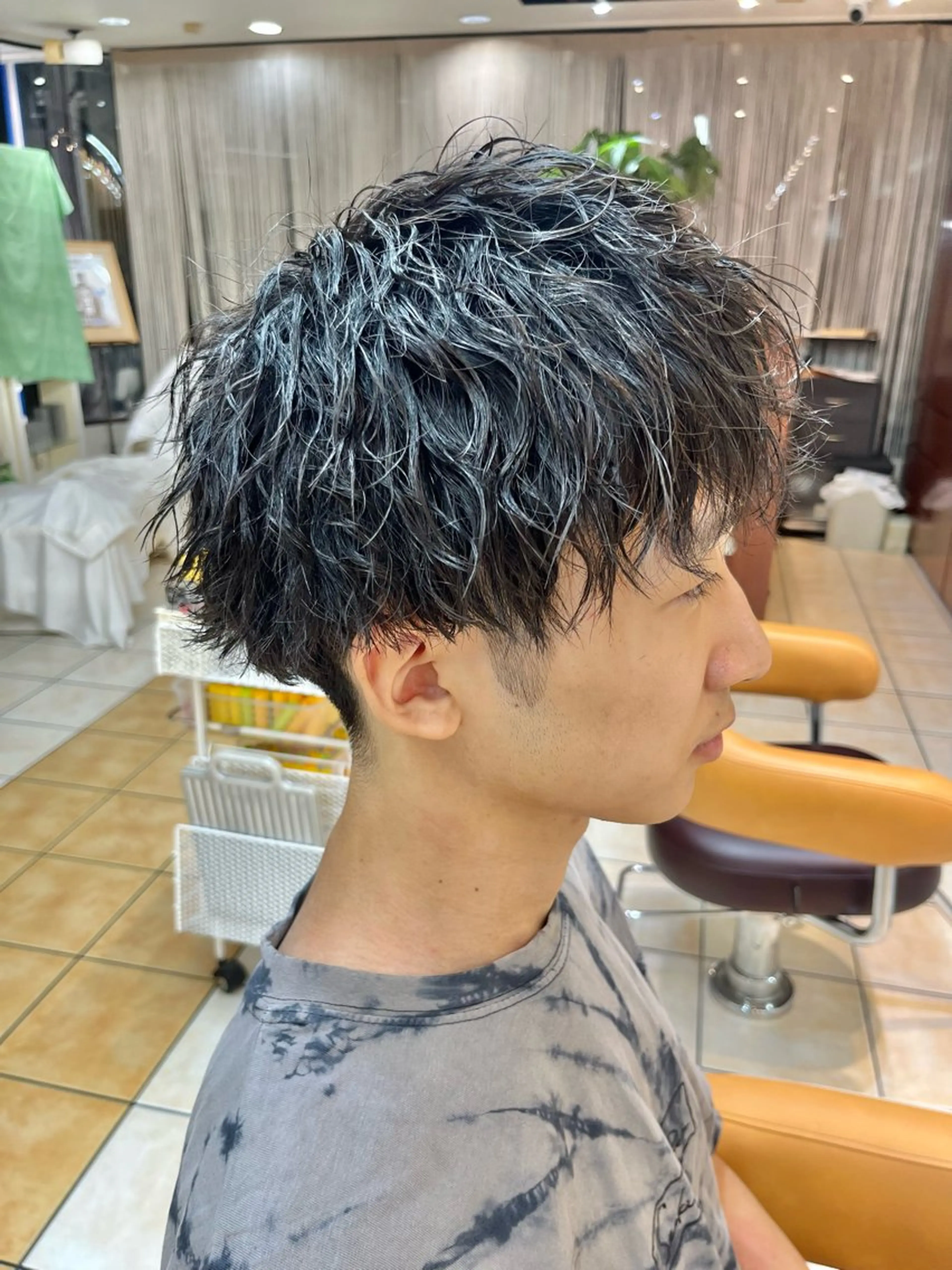 ショート パーマ メンズ カット パーマ メンズ特化/パーマ/ 髪質改善　高野奨馬のヘアスタイル