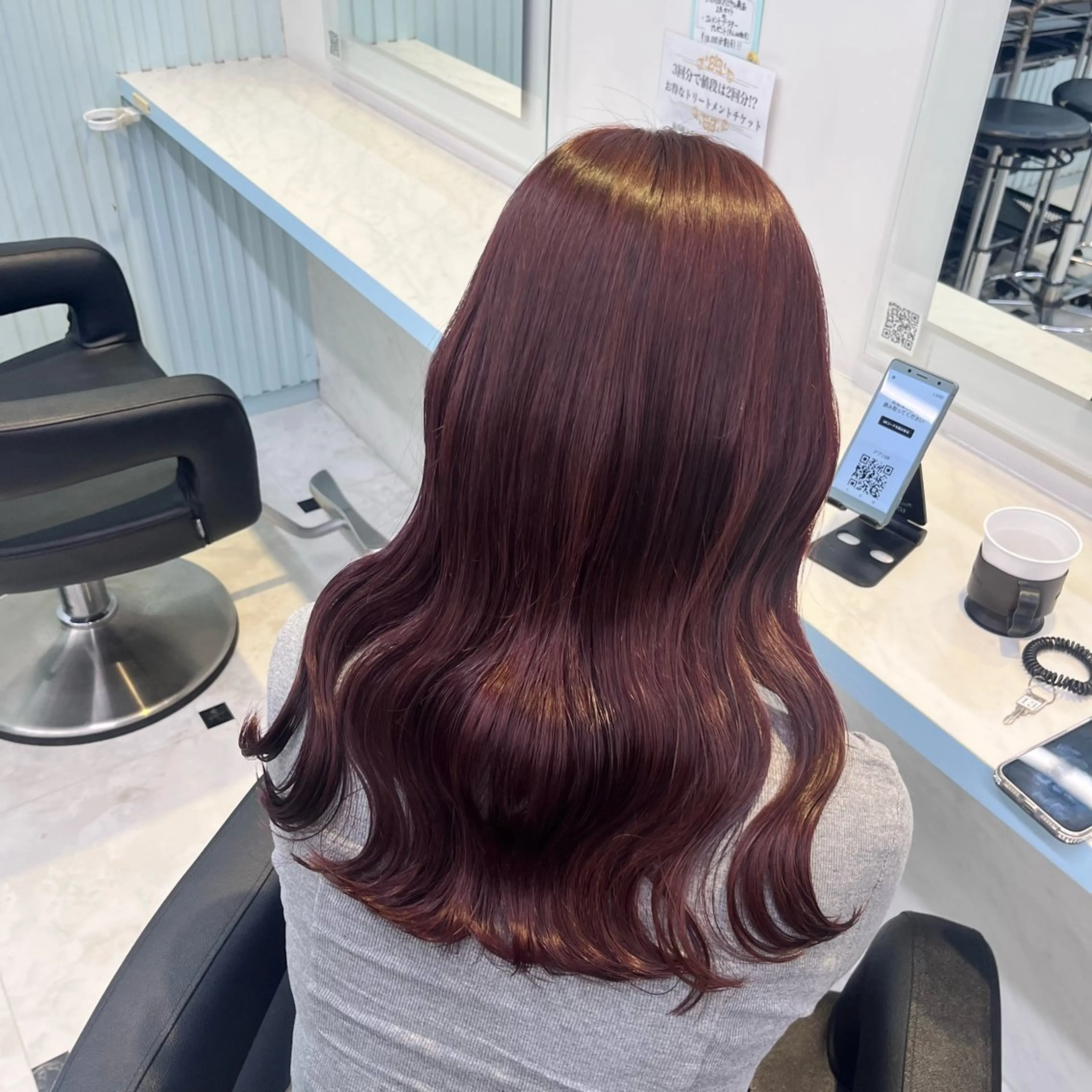 ロング カラー カット ヘアカラー トリートメント ヘアセット NANA💓韓国ヘア /レイヤー/暖色💓のヘアスタイル