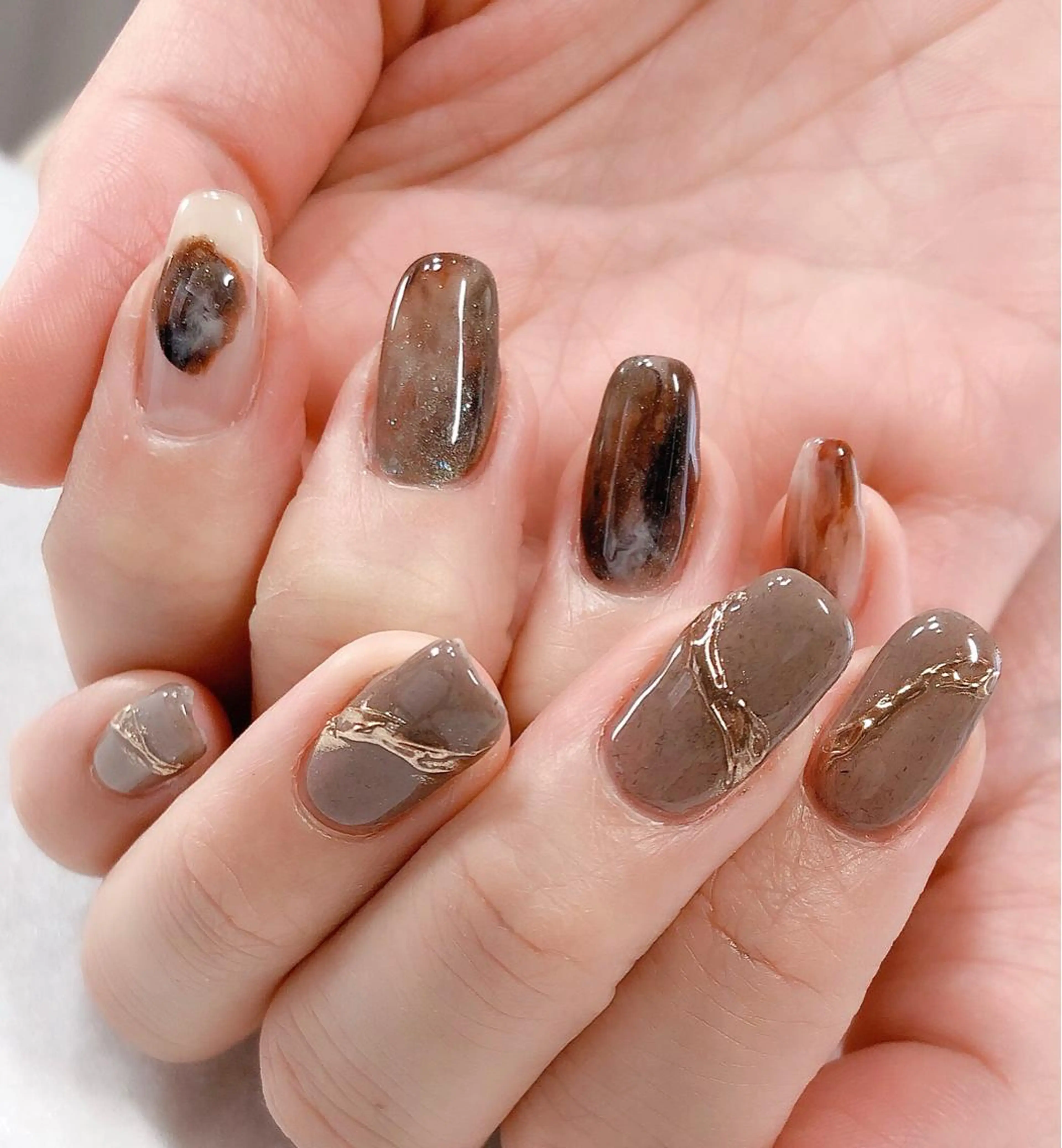 ネイル ジェルネイル 東 千夏のネイルデザイン