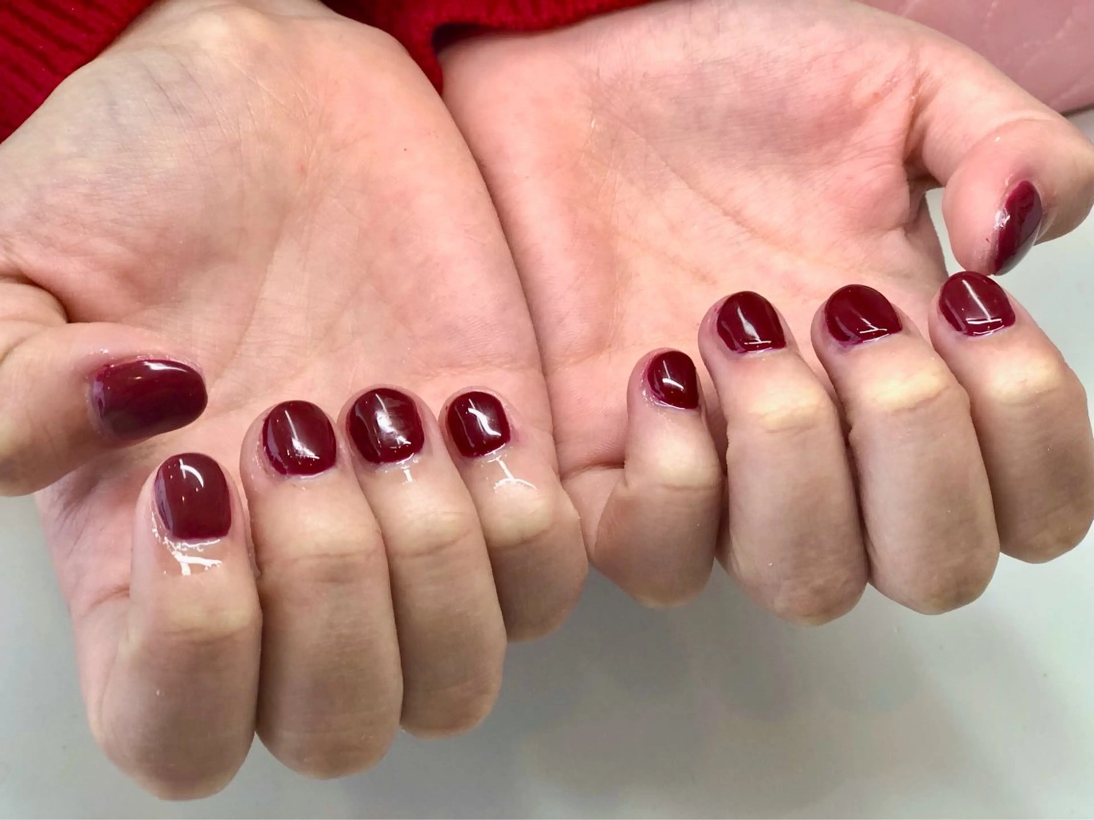 ネイル ワンカラーネイル ショートネイル ハンドネイル 心斎橋Salon Epokkuのネイルデザイン