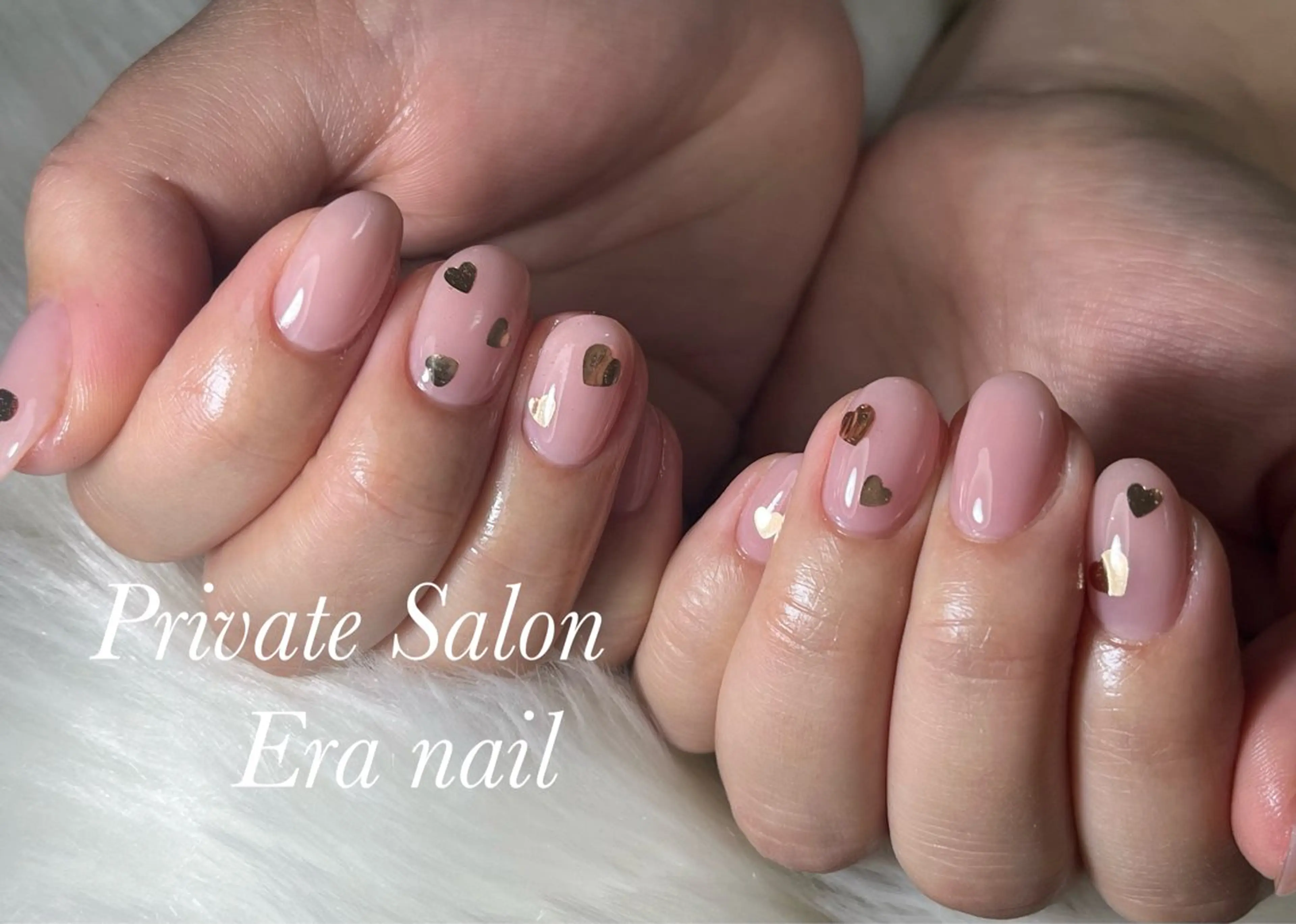 ネイル ハート ホログラムネイル Era nailのネイルデザイン
