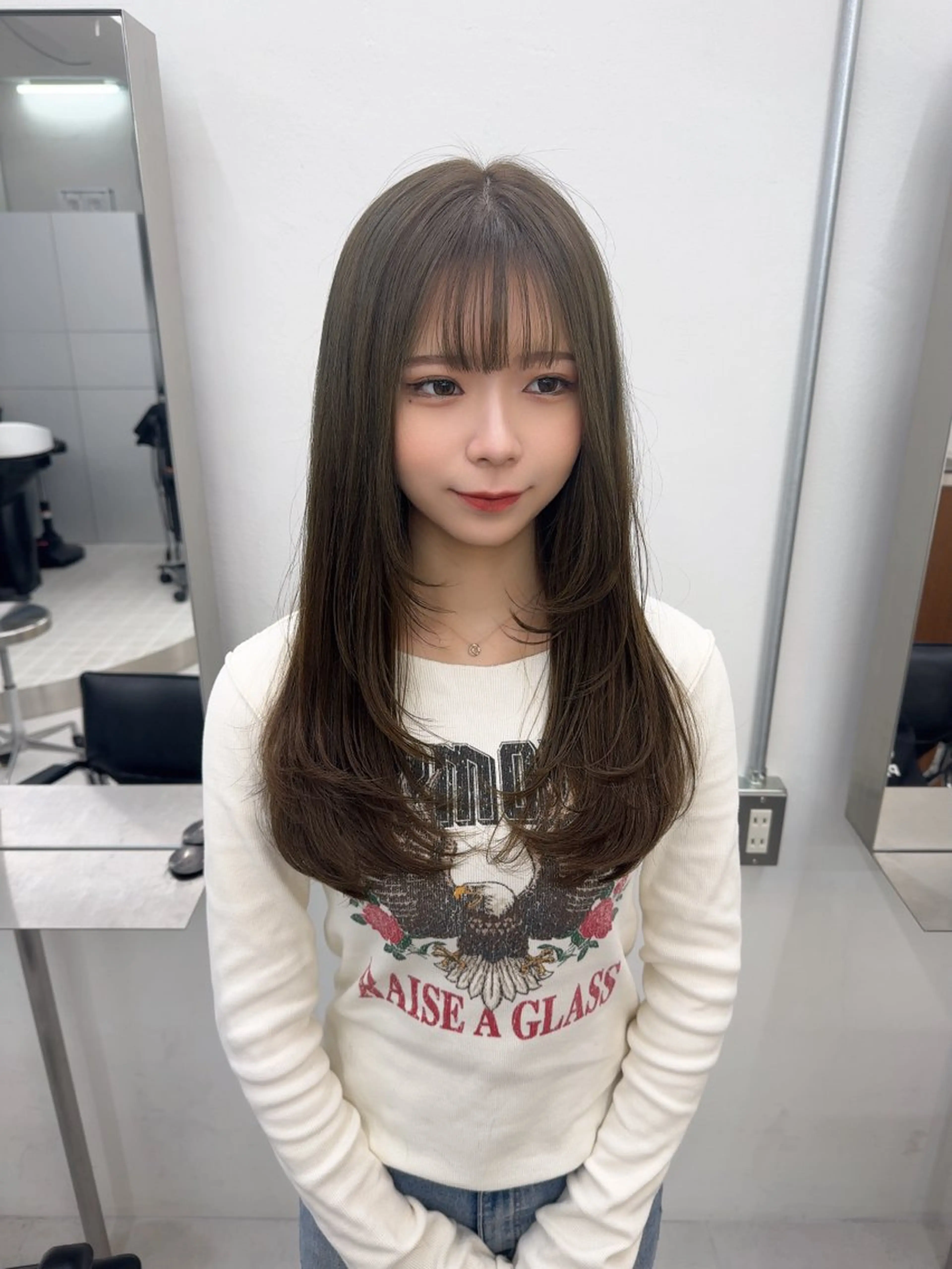ロング カラー カット ヘアカラー トリートメント MIES amane(アマネ)のヘアスタイル