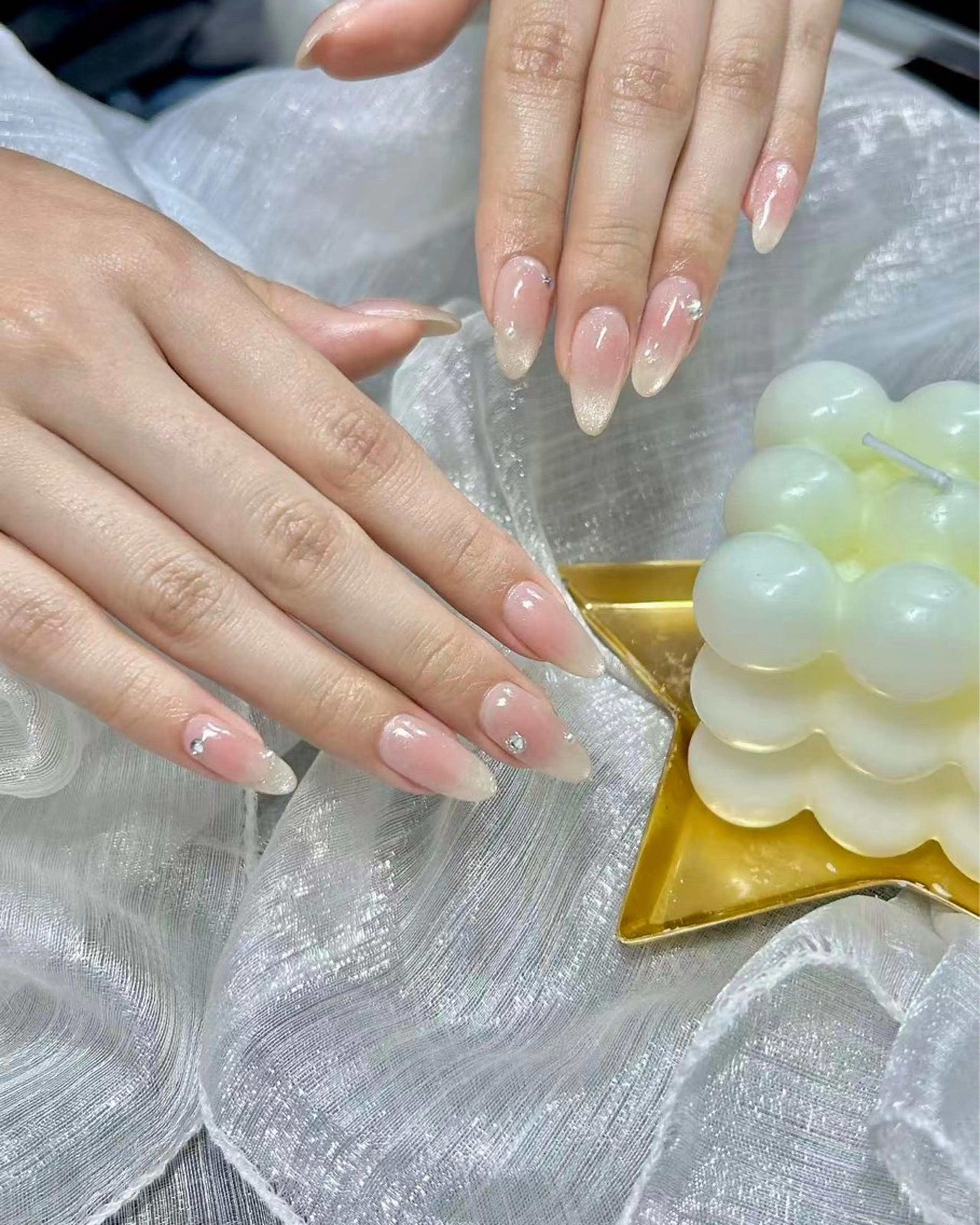 ネイル スカルプネイル シンプルネイル Lu nailsalonのネイルデザイン