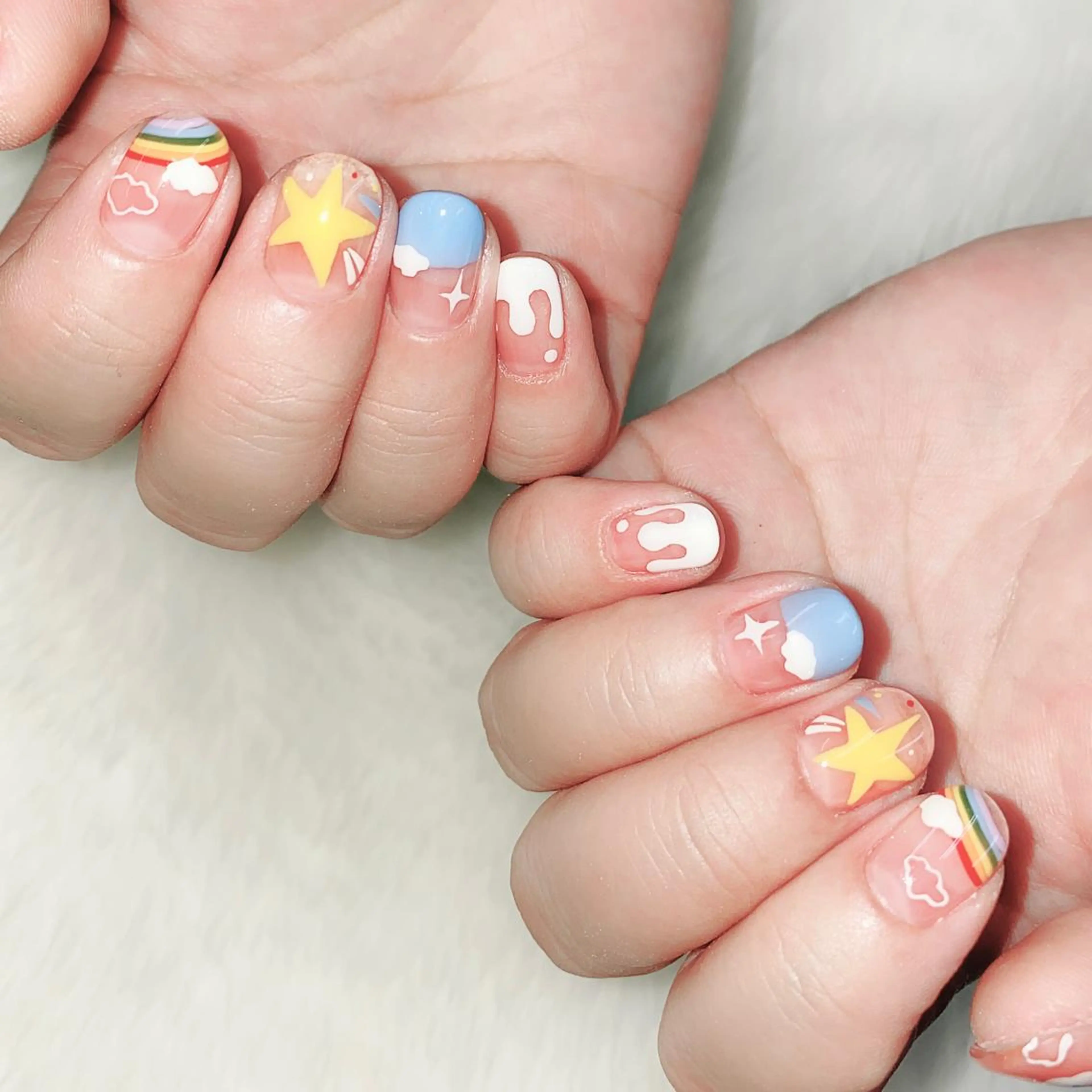 ネイル アートネイル ジェルネイル ニュアンスネイル パラジェル NAIL by STARry 川口のネイルデザイン