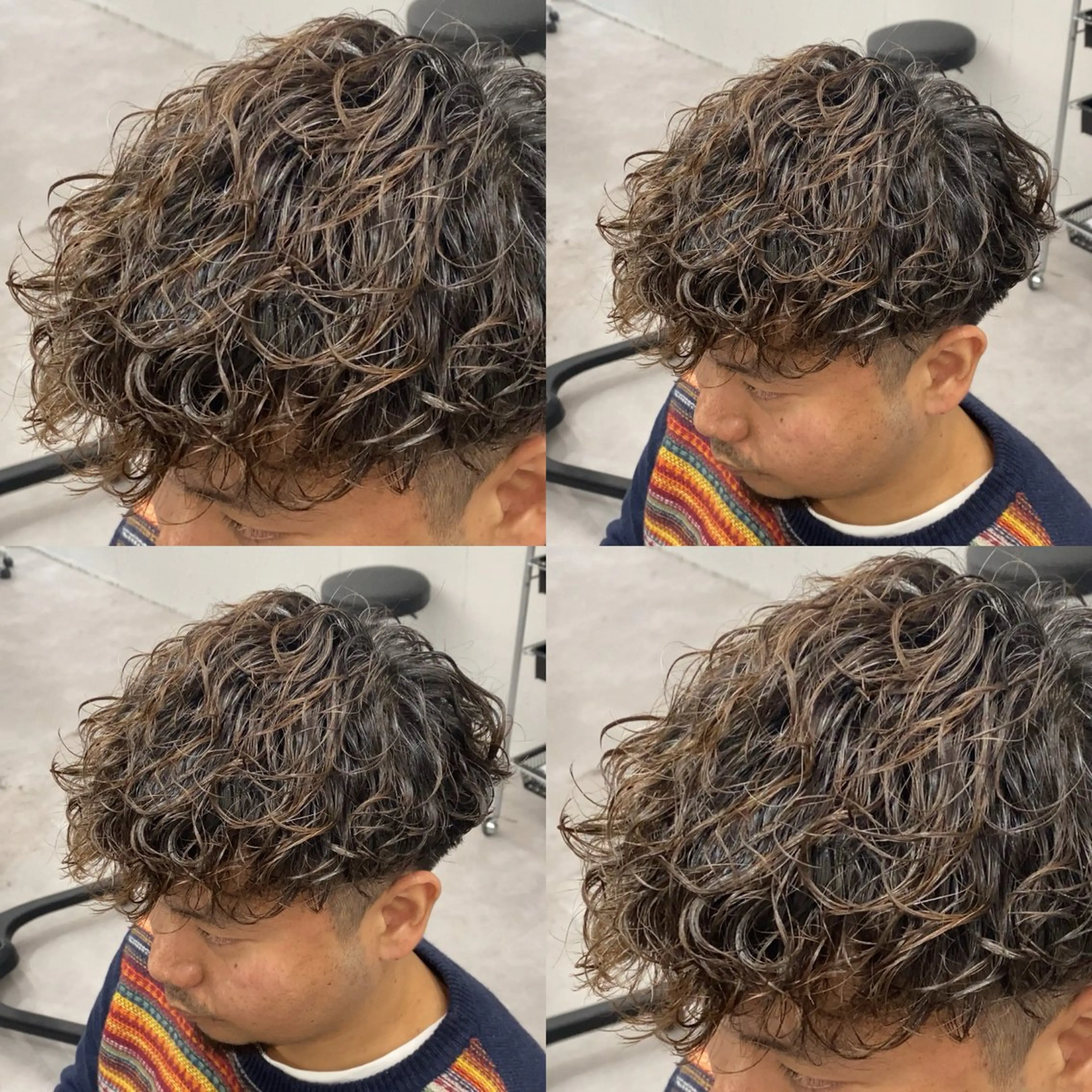 パーマ メンズ メンズ特化LIBER 石川玲央のヘアスタイル