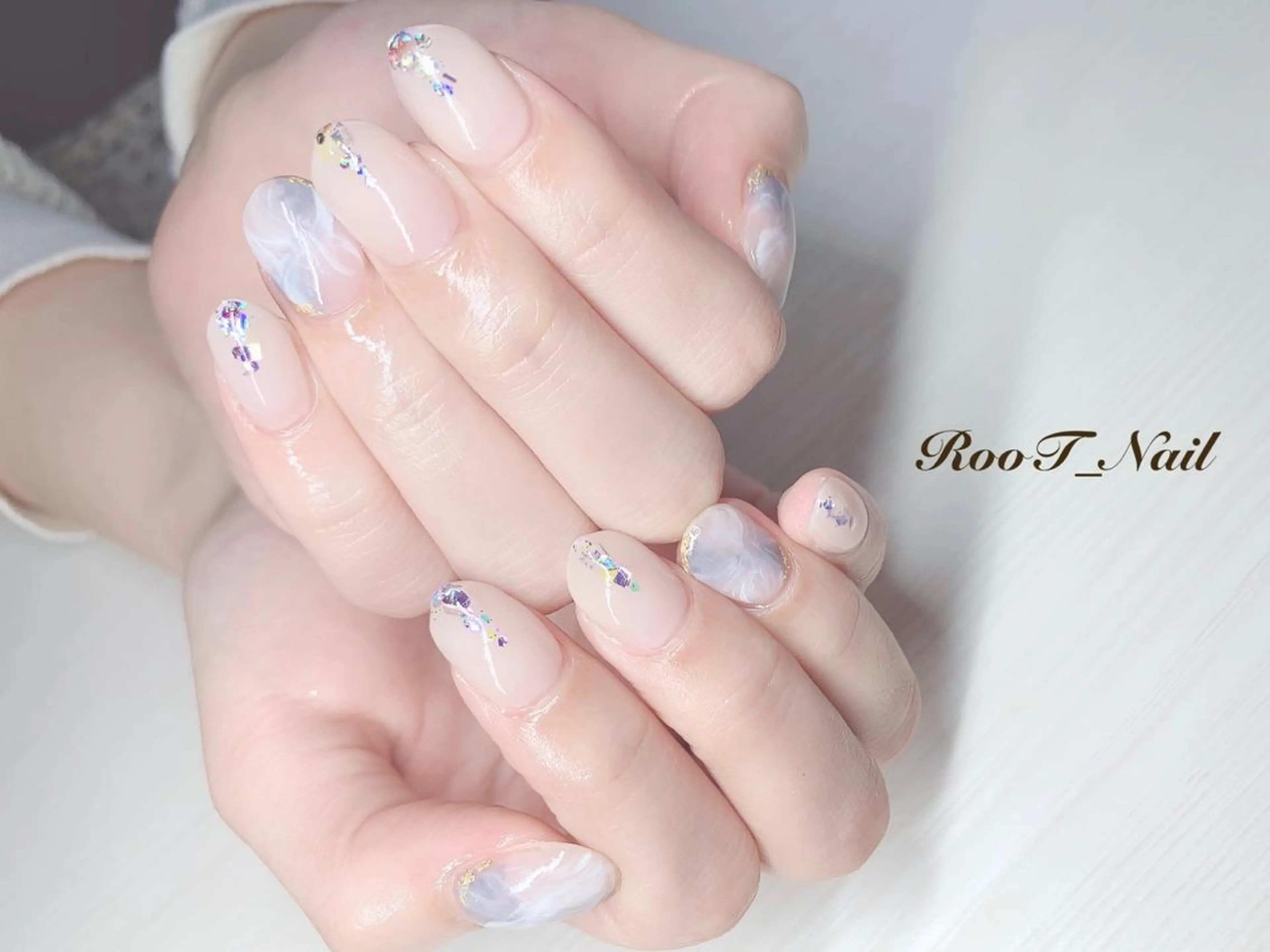メンズ ネイル ニュアンスネイル ハンドネイル RooT Nailのネイルデザイン