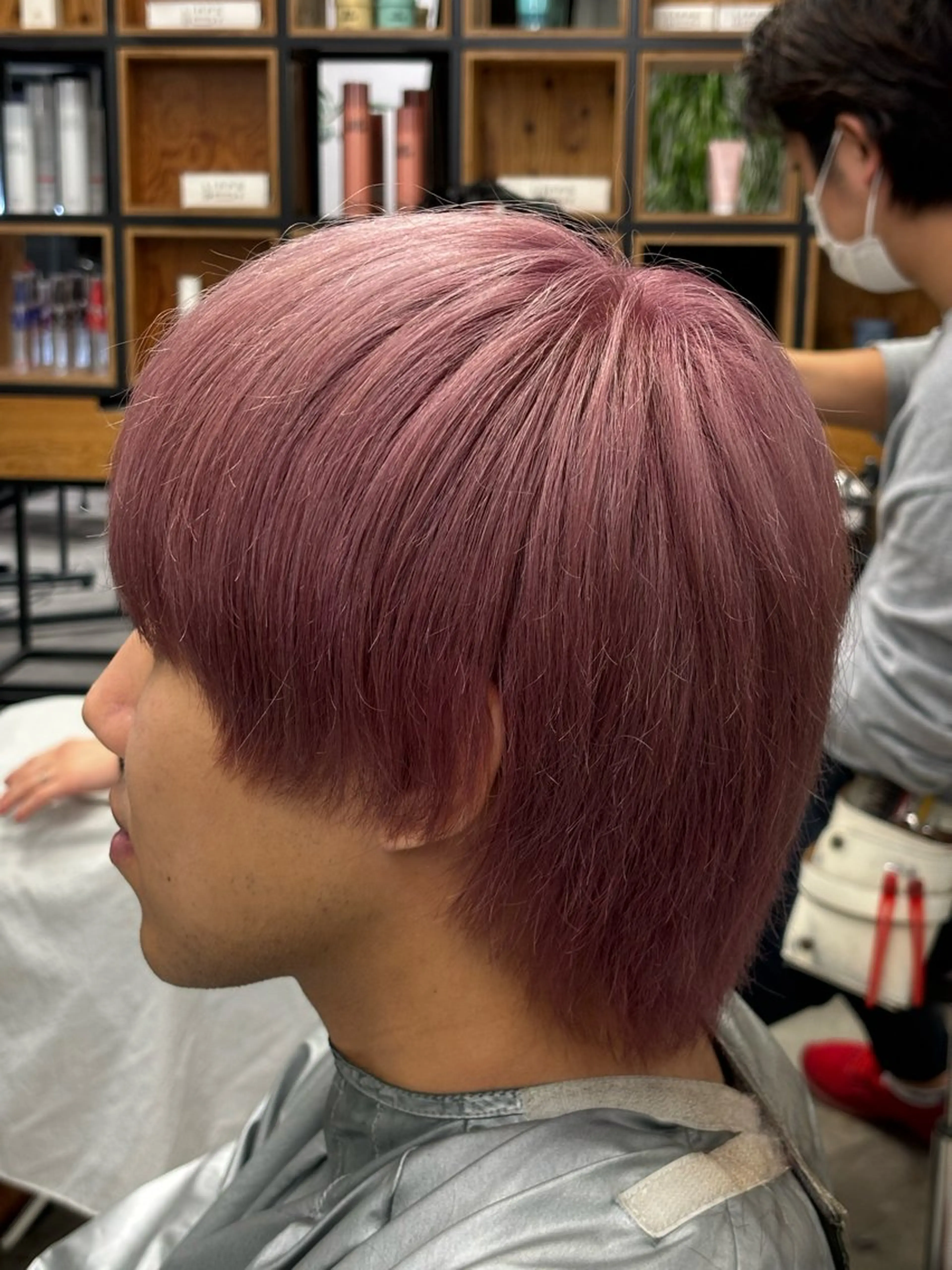 カラー ベージュカラー ピンクカラー ピンクベージュ カット ヘアカラー ✨うる艶カラー/垢抜 けメンズパーマ✨のヘアスタイル