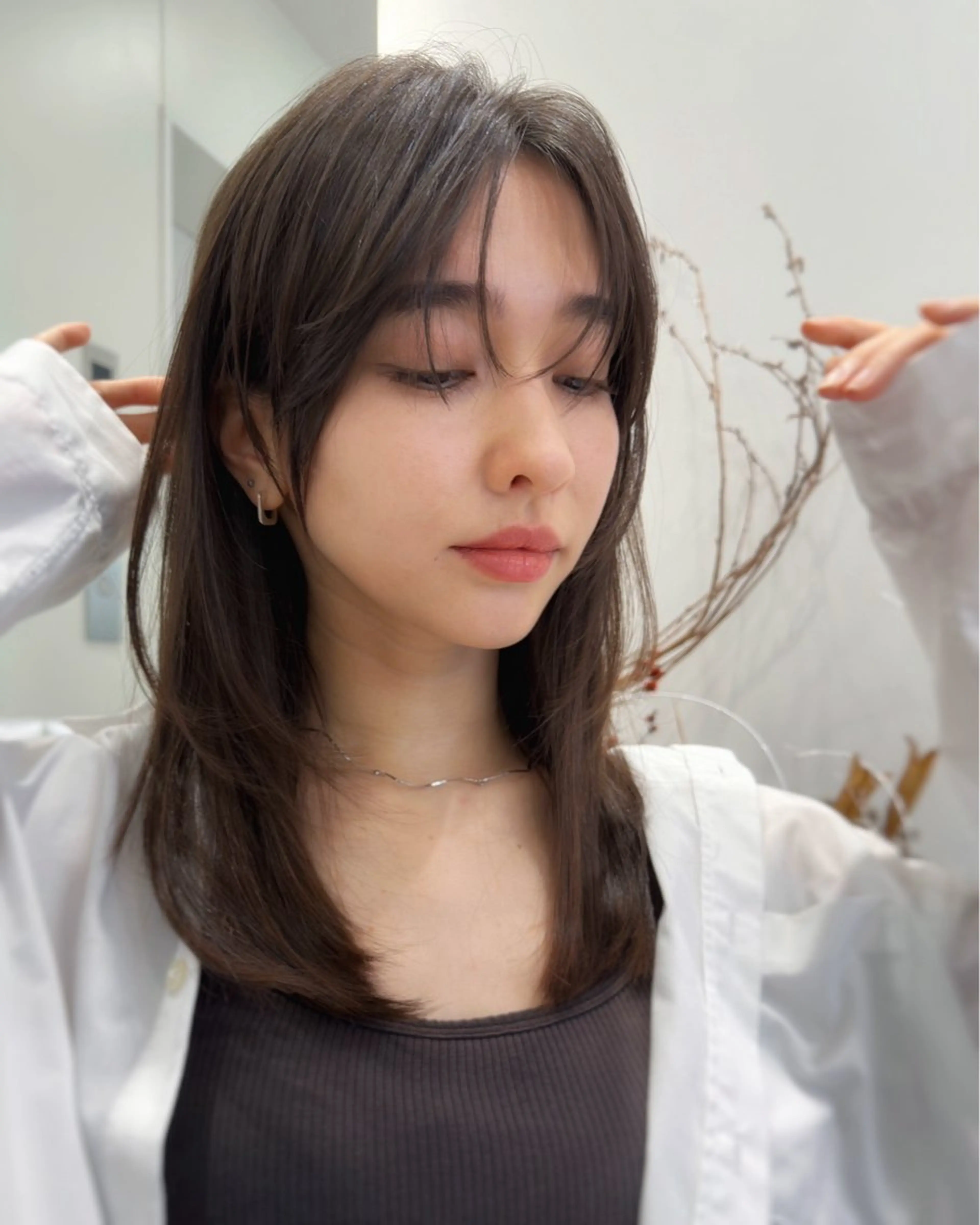 セミロング カット ヘアカラー SENJYU所属・貴方以上に貴方の髪を 想う🌕野口昴夢のヘアスタイル