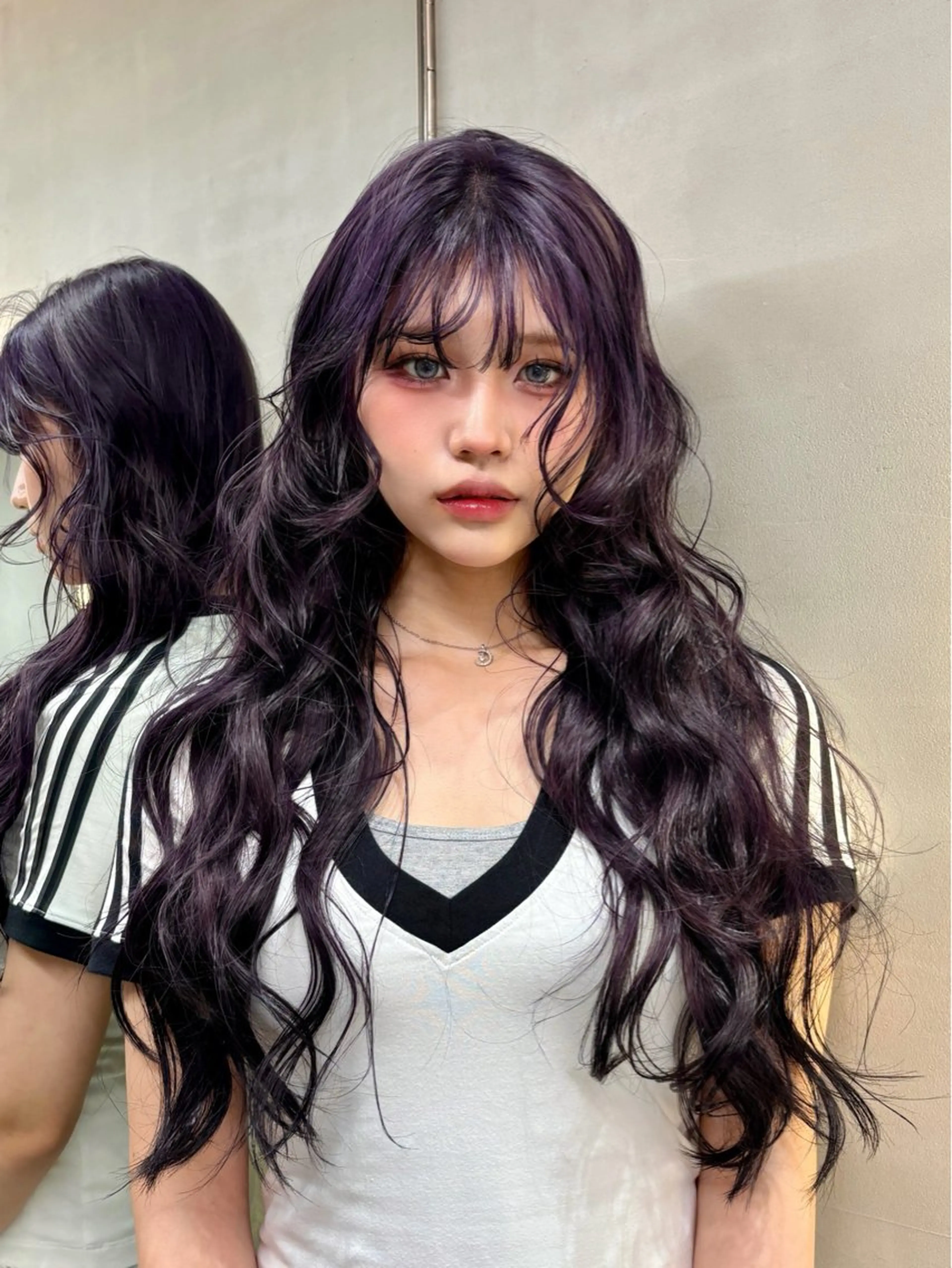 ロング カラー 中川 舞依のヘアスタイル