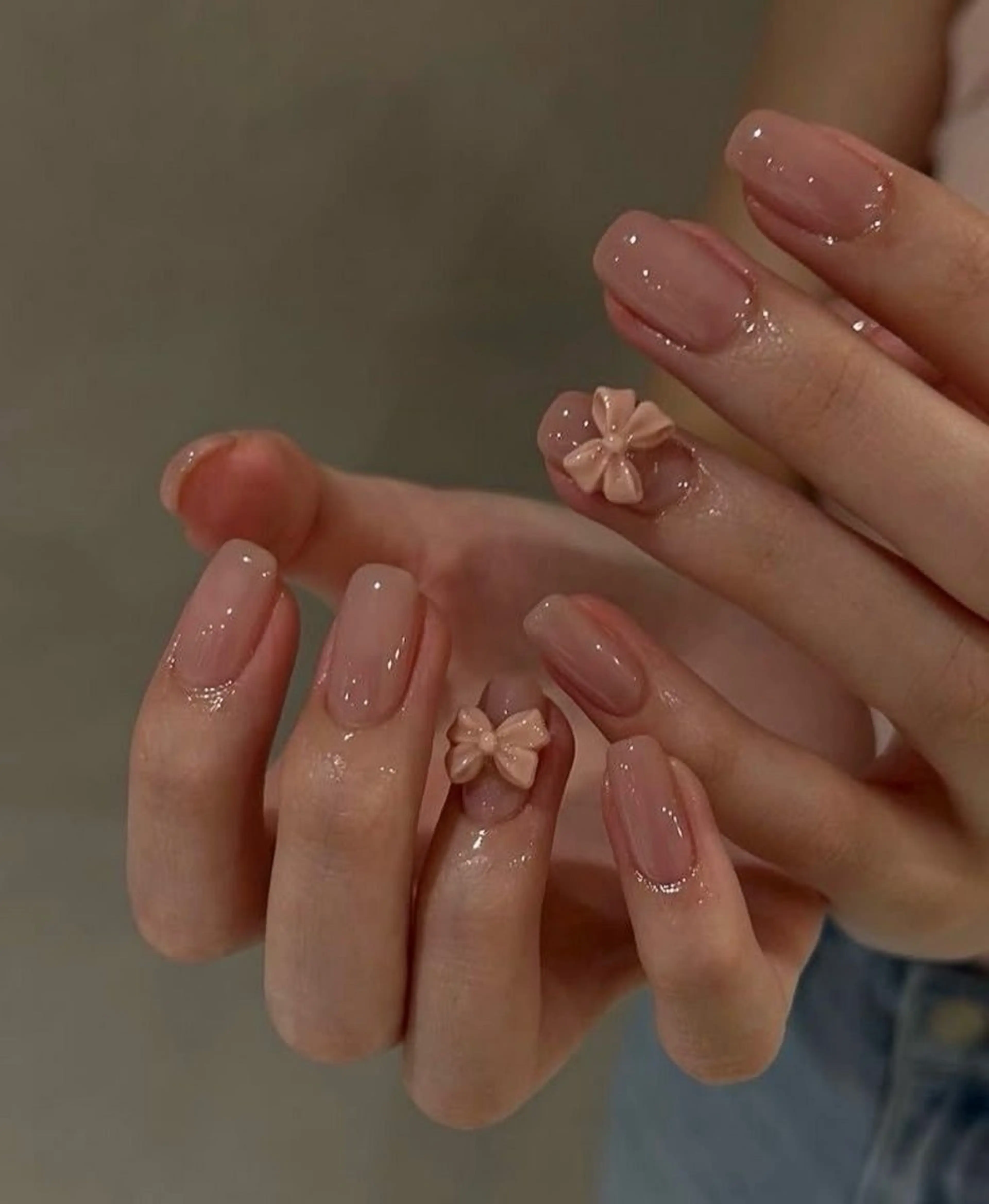 ネイル 長さ出し フレンチネイル グラデーション 卒業式 マグネットネイル ハンドネイル MIHANA NAILのネイルデザイン