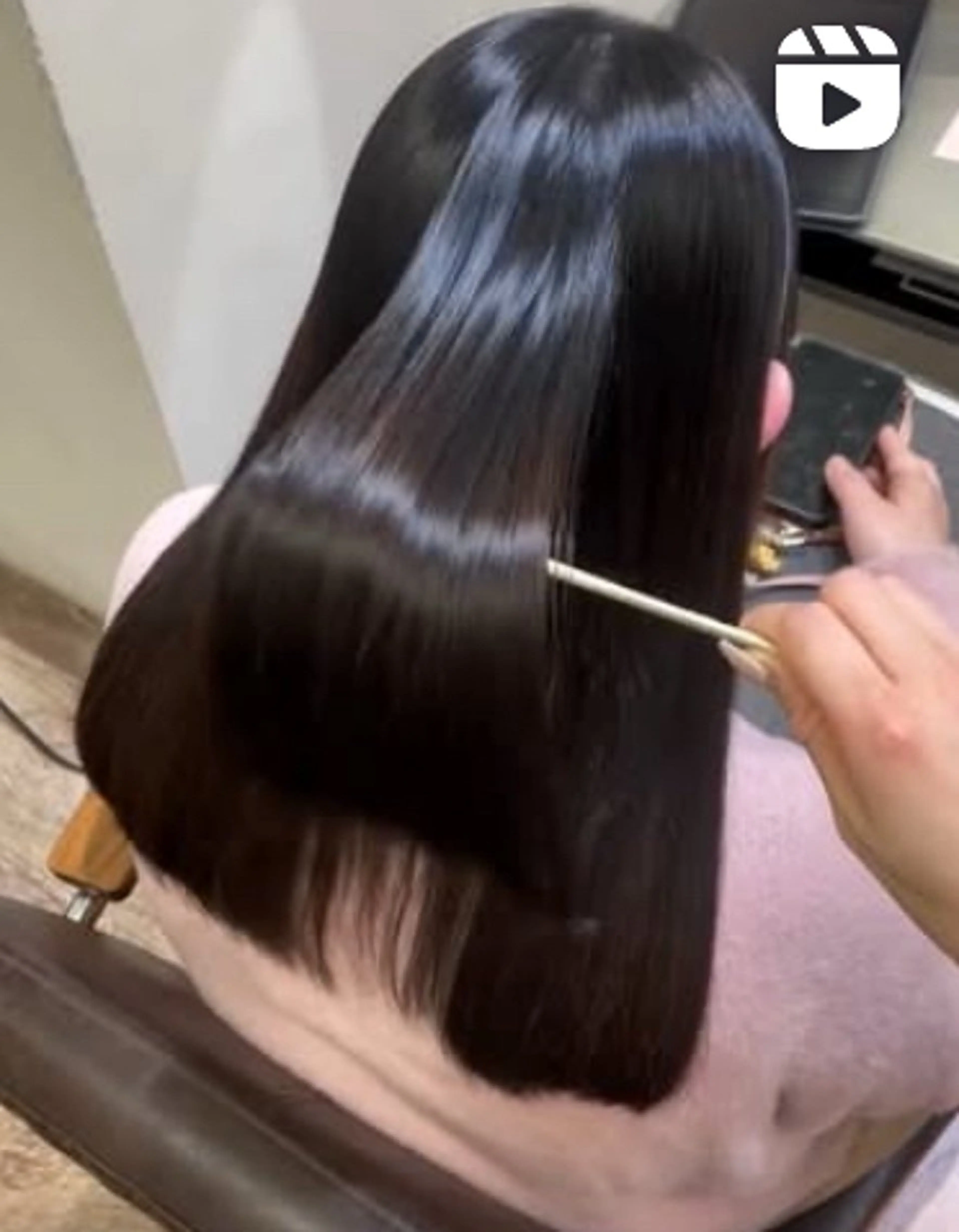 セミロング 髪質改善 トリートメント 安達 萌花のヘアスタイル