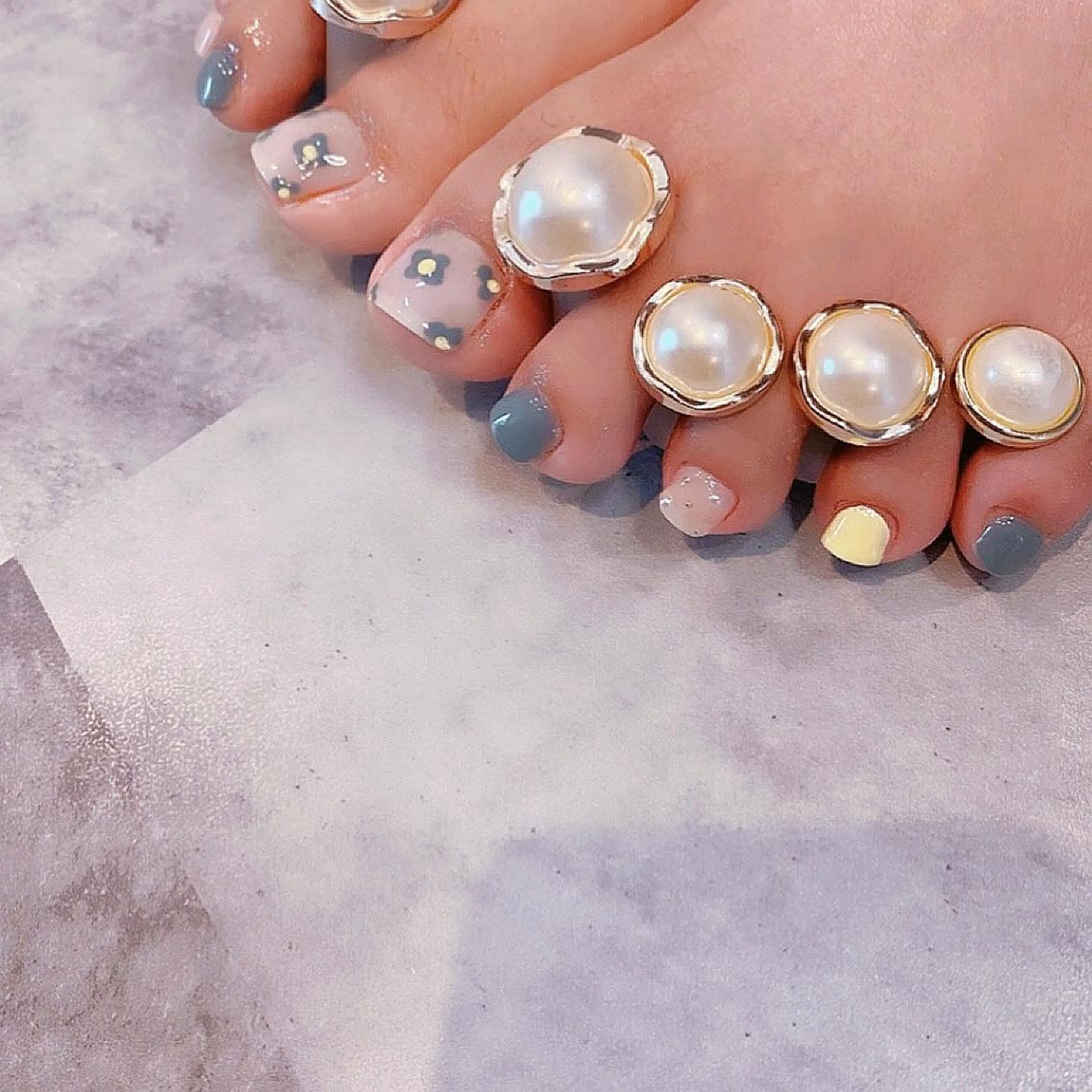 ネイル フットネイル plunail mikiのネイルデザイン