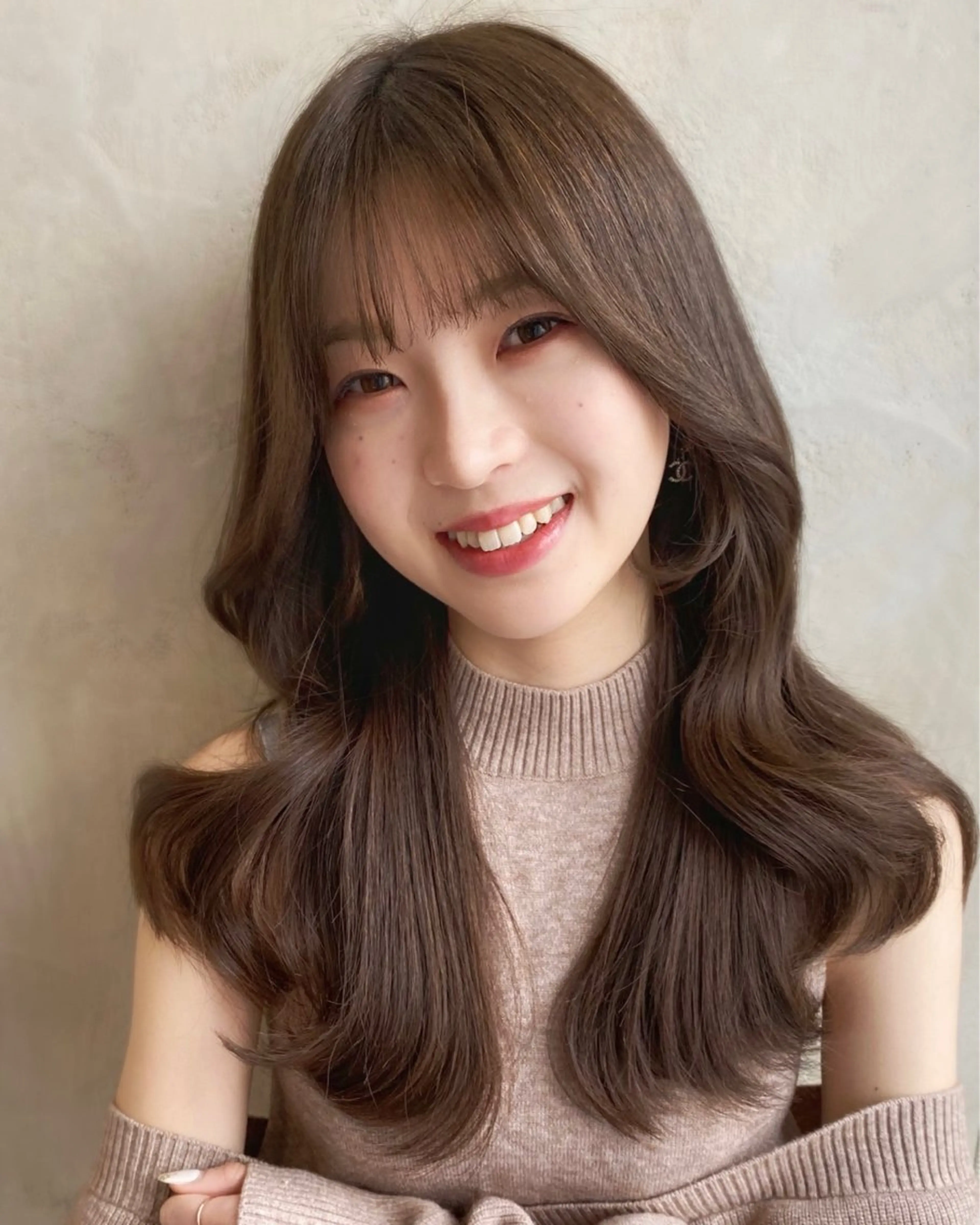 ロング カラー On所属・顔まわりカット🌟 くびれヘア/寺門遥輝のヘアスタイル