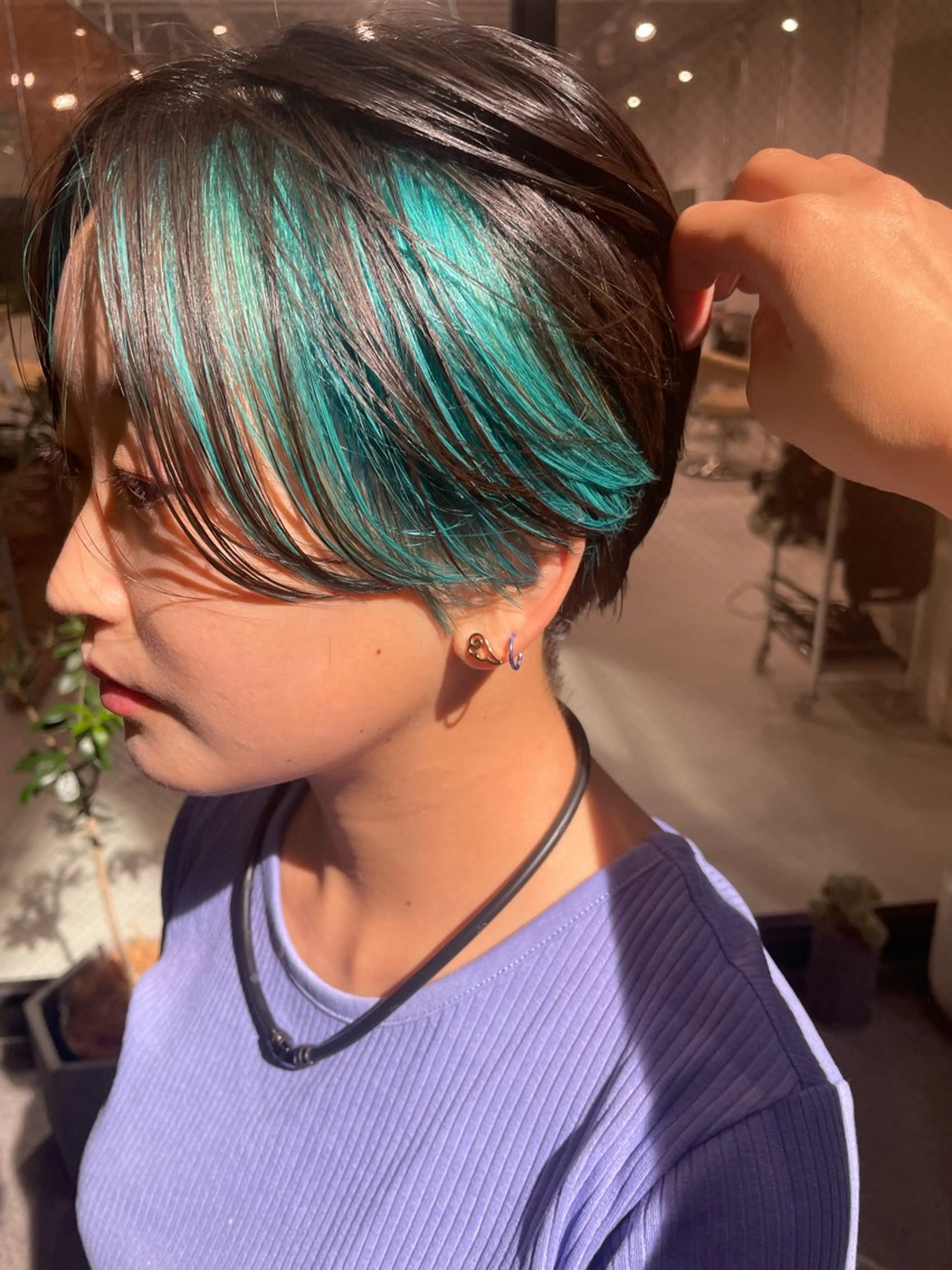 ショート ハイライト/ブリーチ /綾華のヘアスタイル