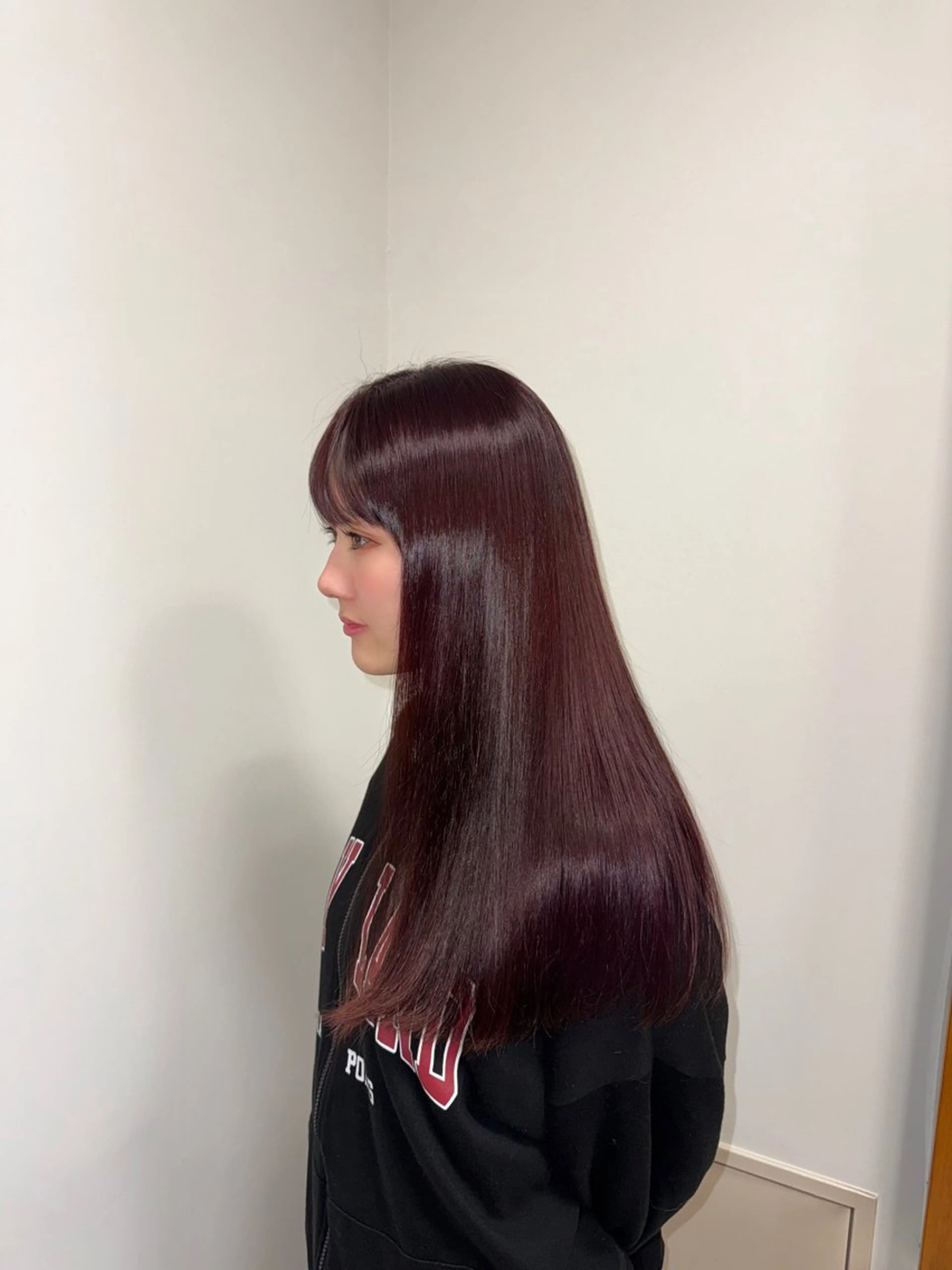 カラー ブリーチ ブリーチなしカラー ピンクカラー 髪質改善 池田 菜々美のヘアスタイル