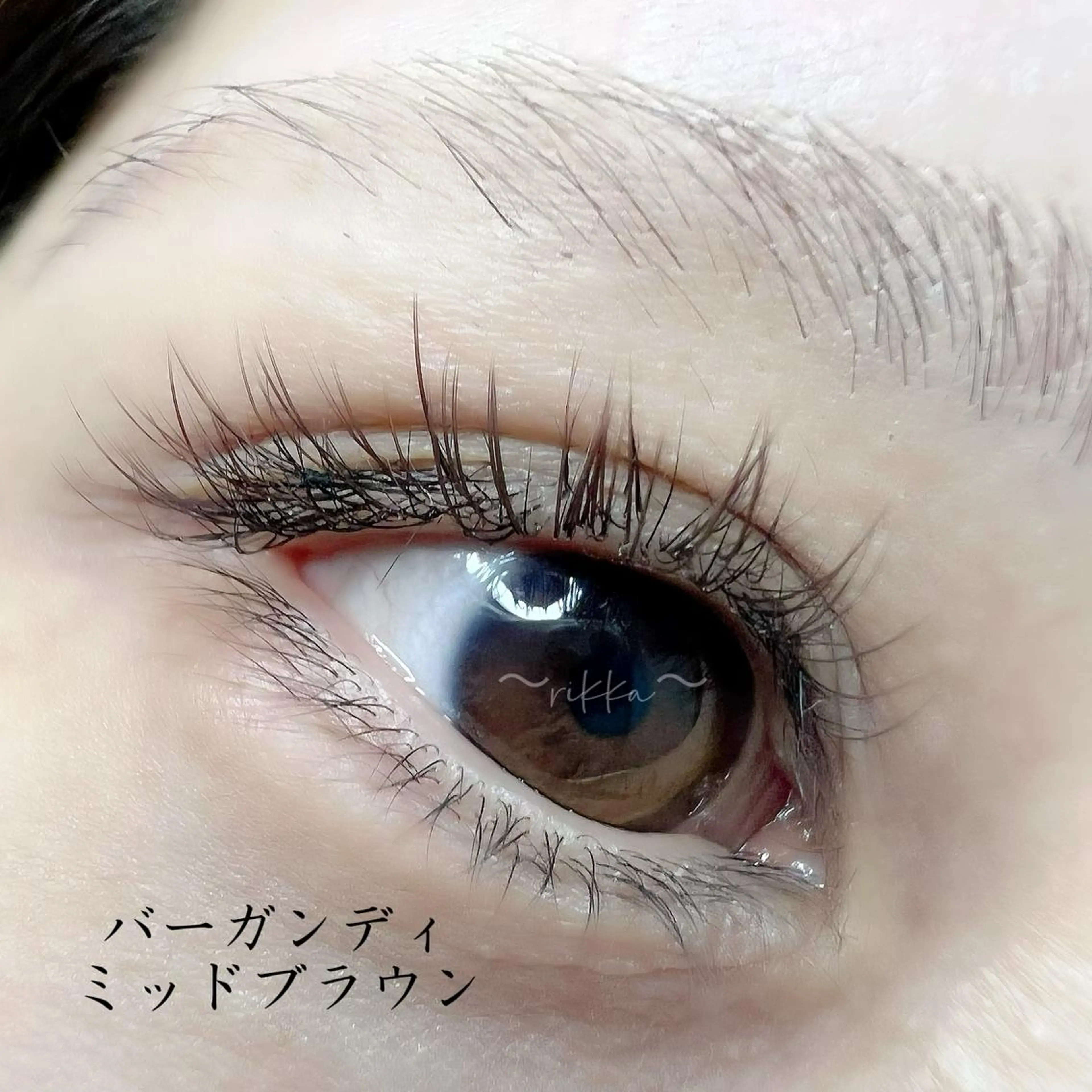 マツエク・マツパ カラーマツエク フラットラッシュ 六花 〜rikka〜のマツエク・マツパデザイン