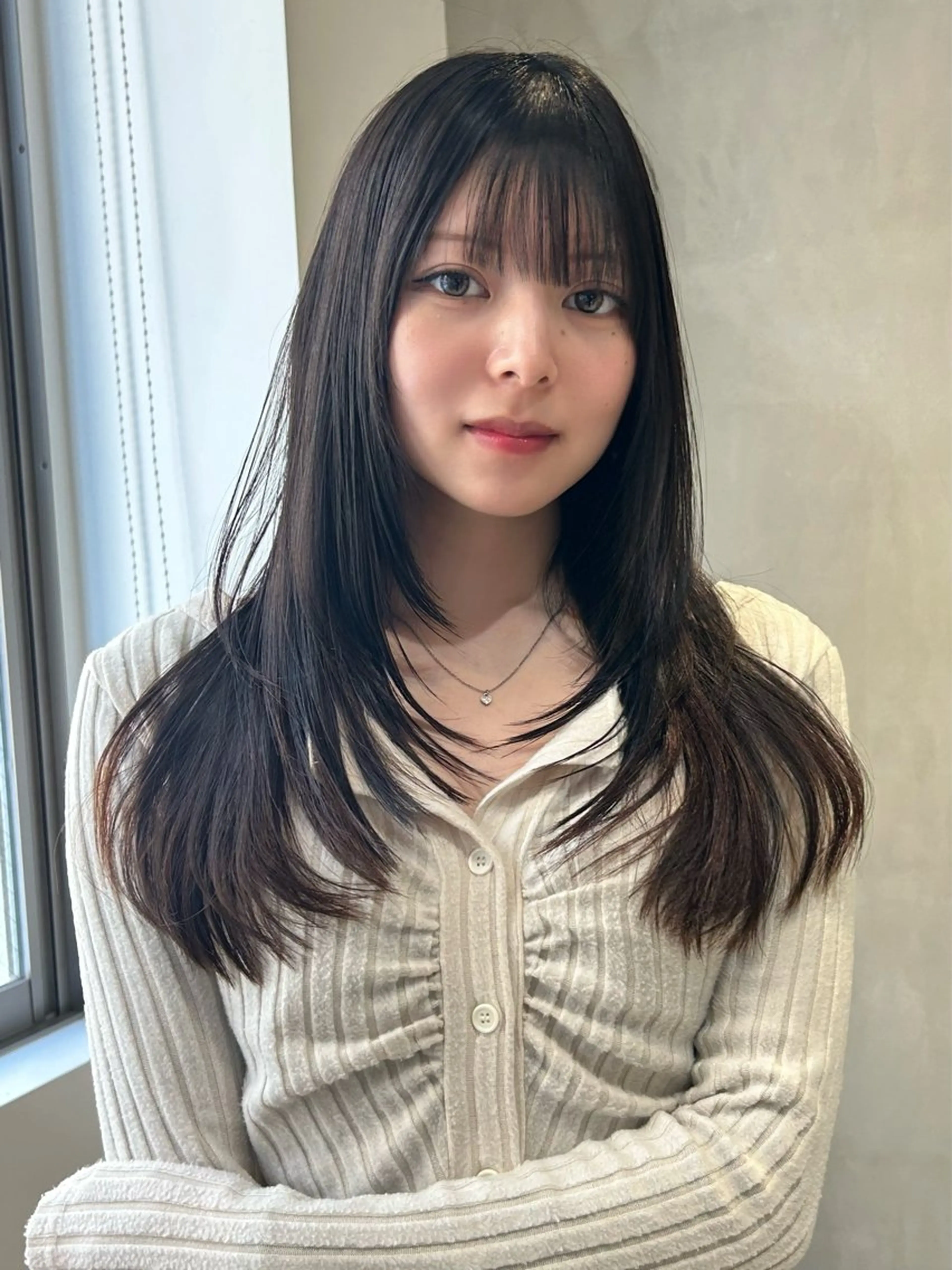 セミロング カラー カット ヘアカラー トリートメント ショウタ/レイヤーカ ット/透明感カラーのヘアスタイル