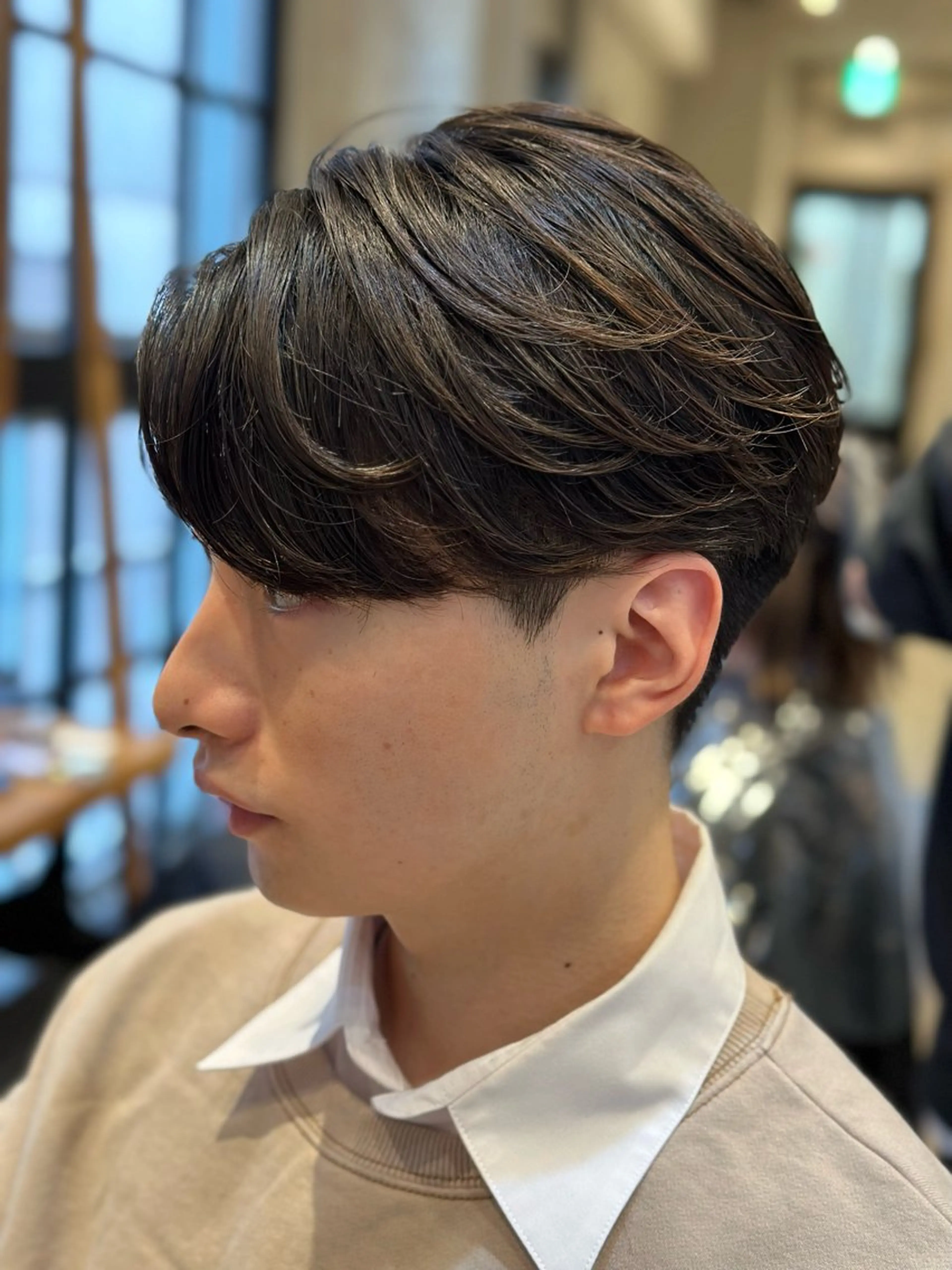 パーマ メンズ メンズパーマ ニュアンスパーマ 10月限定モニター 髪質改善美髪矯正のヘアスタイル