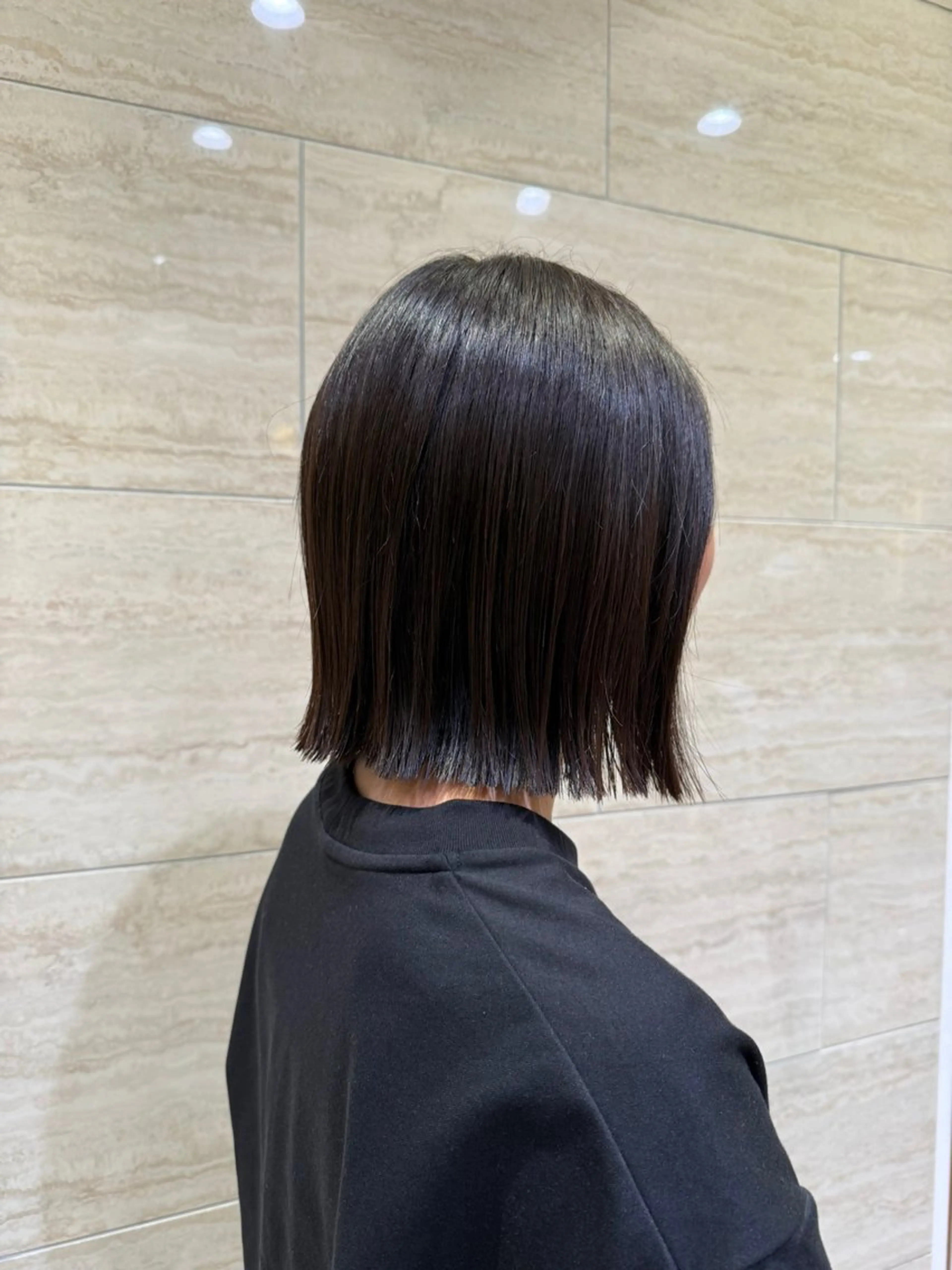 ミディアム 縮毛矯正 Rinka🍓カット /髪質改善/縮毛矯正のヘアスタイル