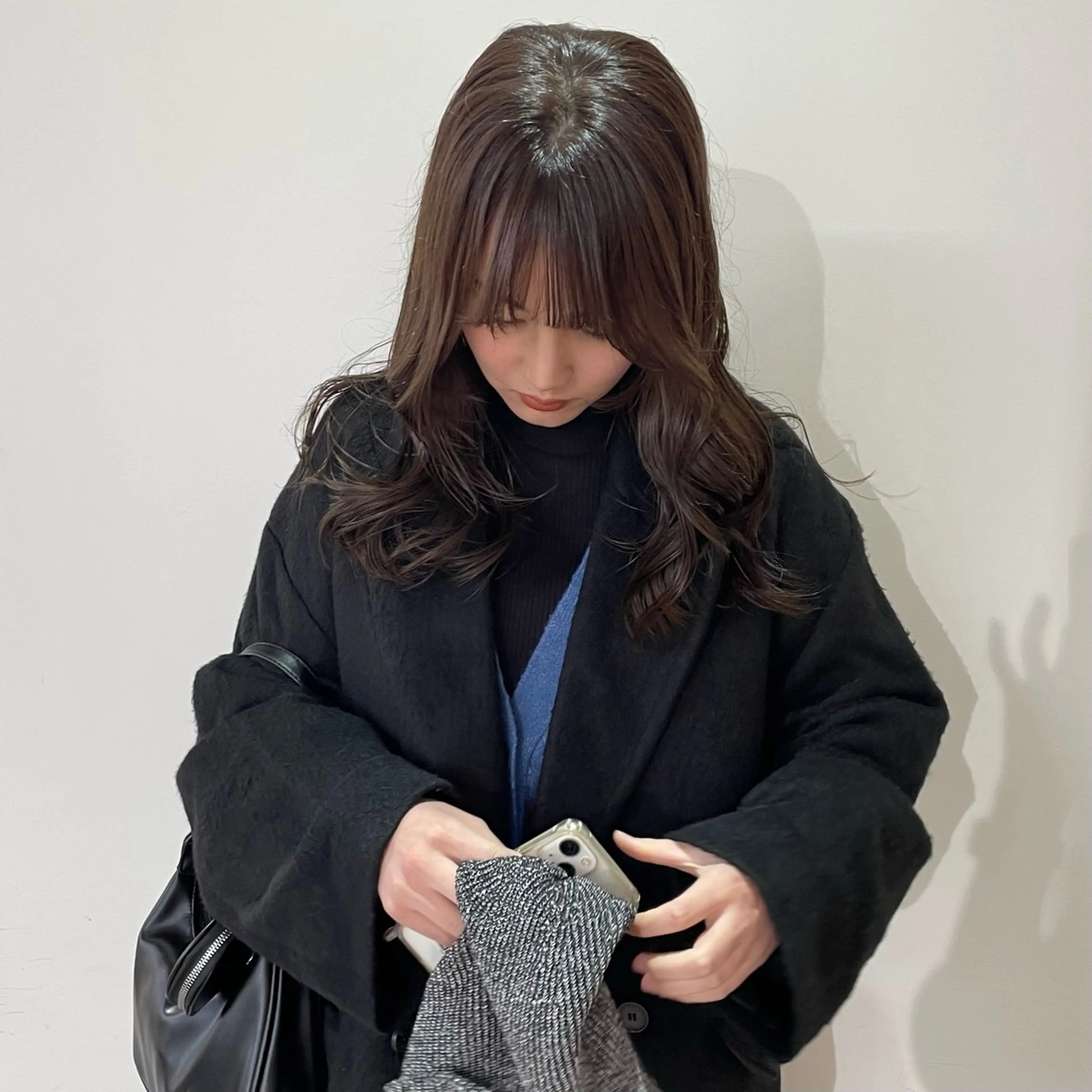 ロング カラー ブリーチ ケアブリーチ 透明感カラー ダブルカラー ブリーチなしカラー ヘアカラー トリートメント nonoka オリーブ/レイヤーのヘアスタイル