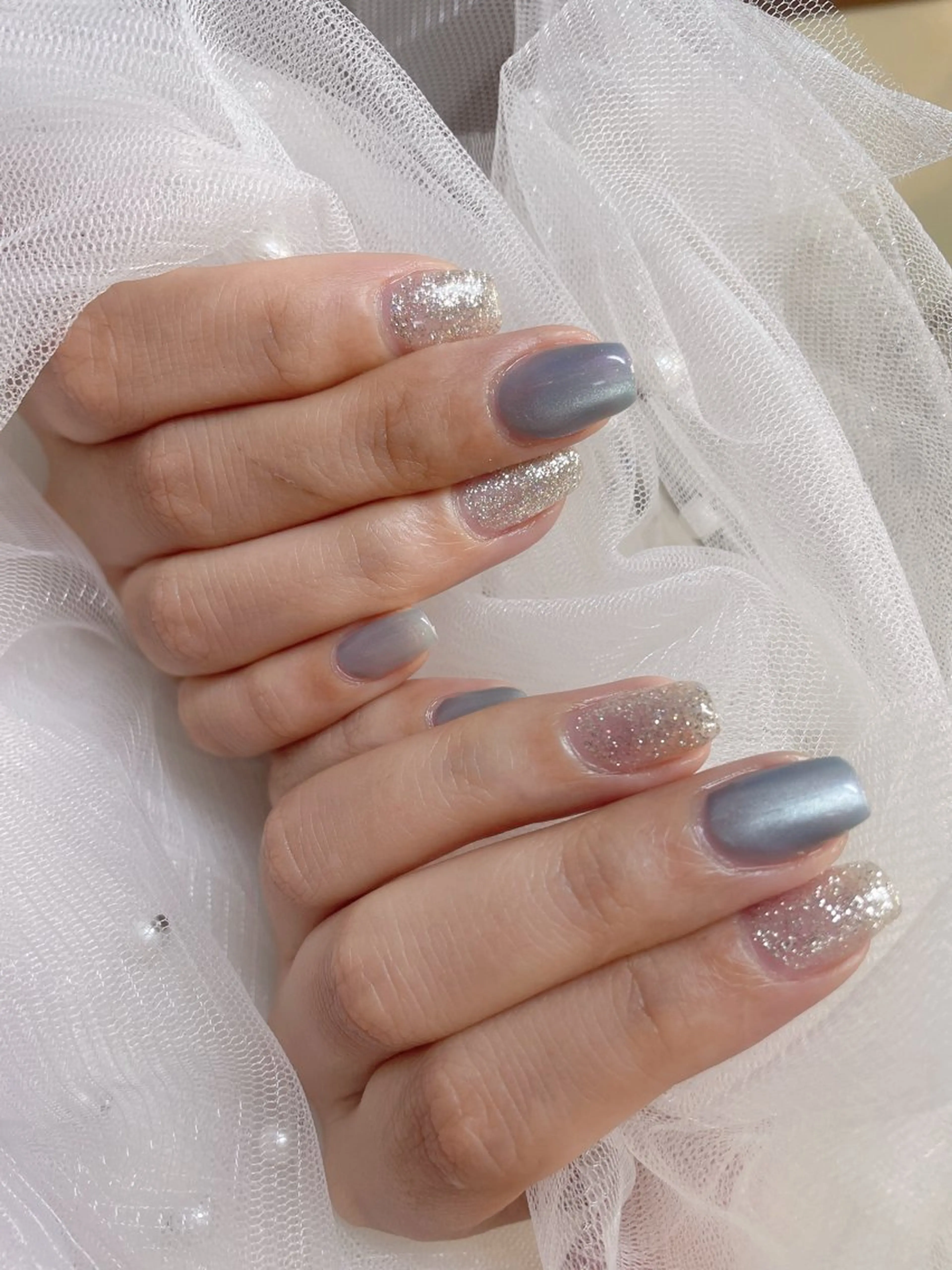 ネイル フラッシュネイル マグネットネイル Aina nail salonのネイルデザイン