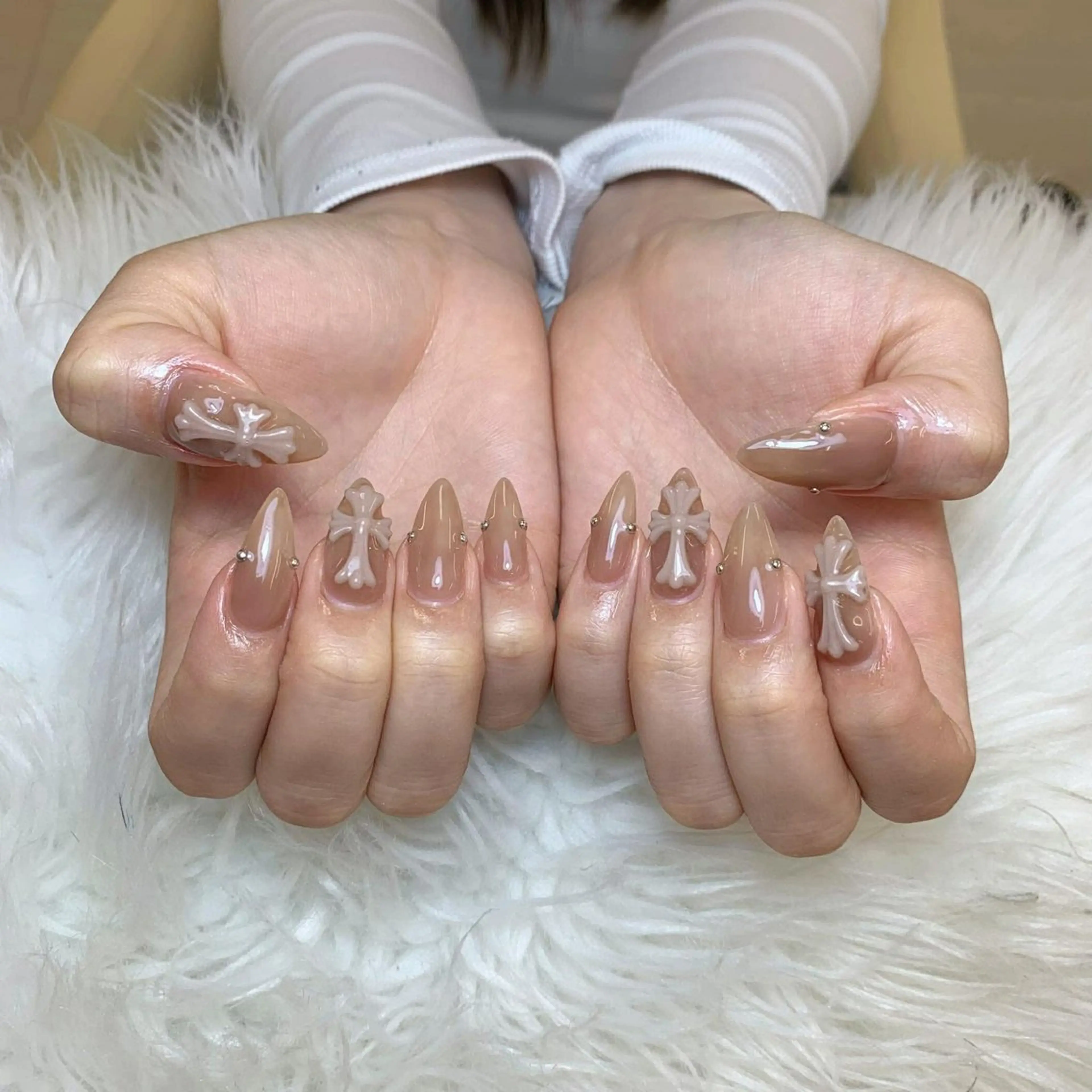 ネイル ハンドネイル Anh ゴテゴテネイルのネイルデザイン