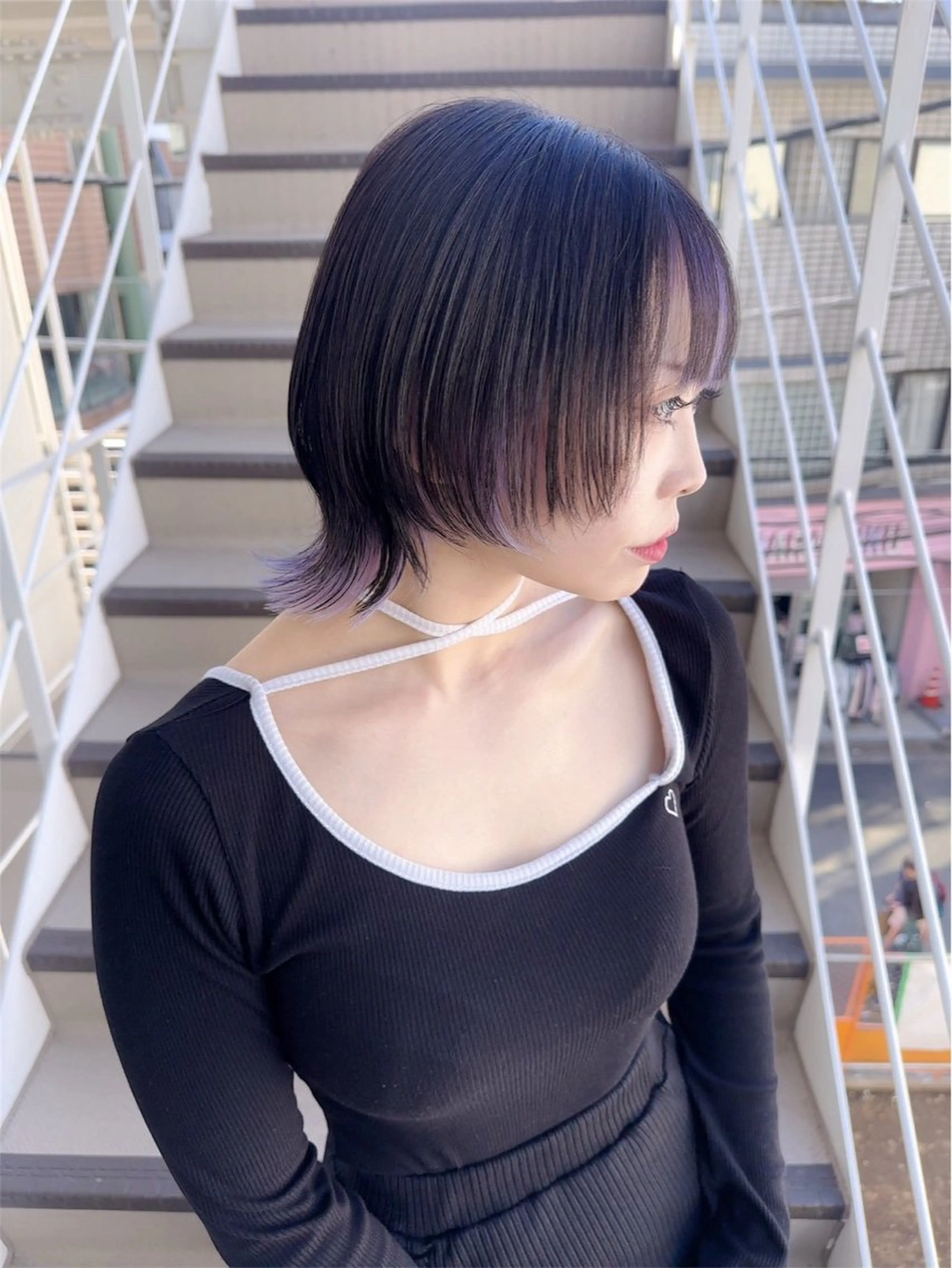 ショート カラー ウルフカット カット ヘアカラー トリートメント ヘアセット 🎀透明感 カラー🎀ミズキのヘアスタイル