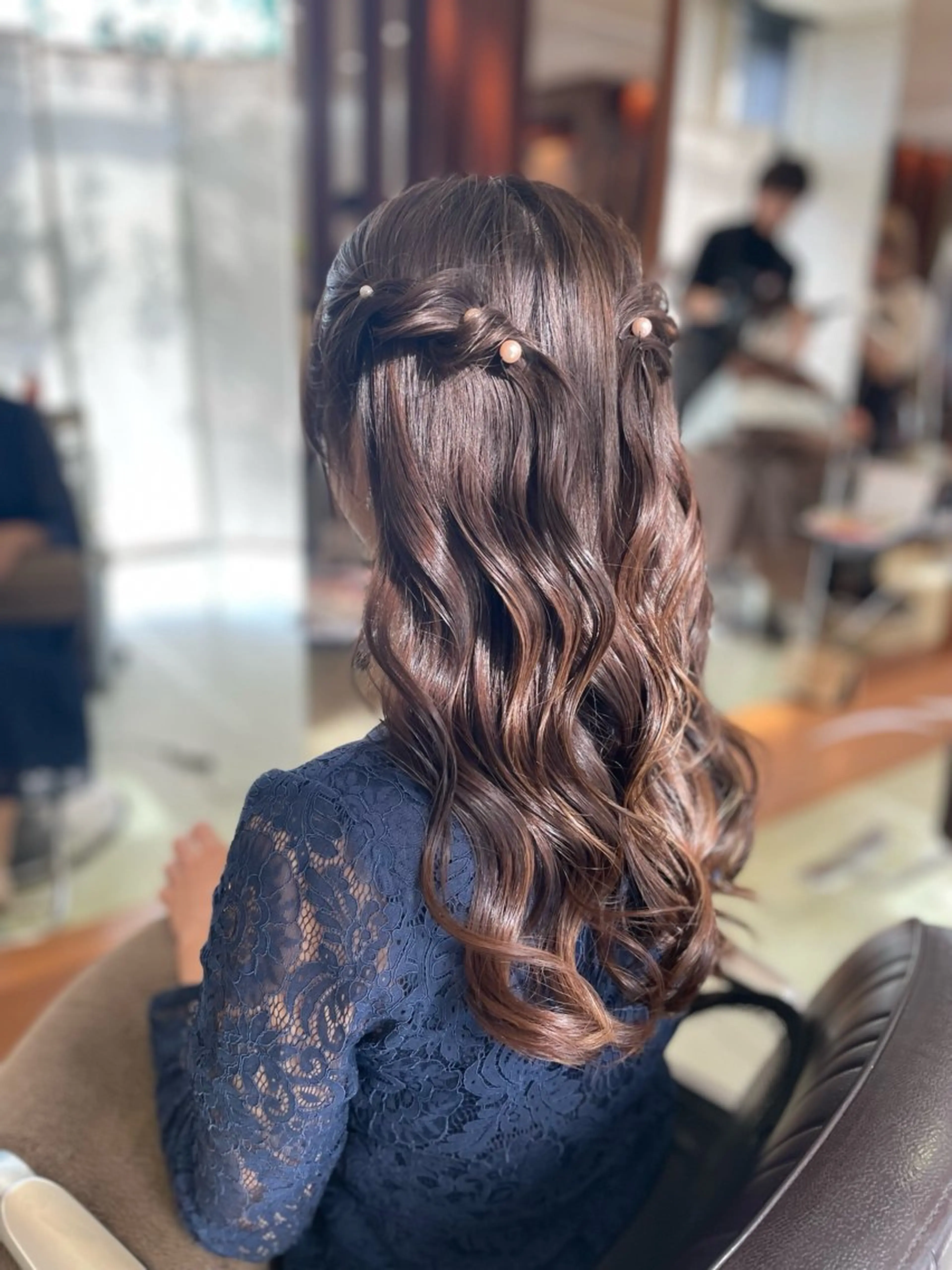 ロング 下村 和香奈のヘアスタイル