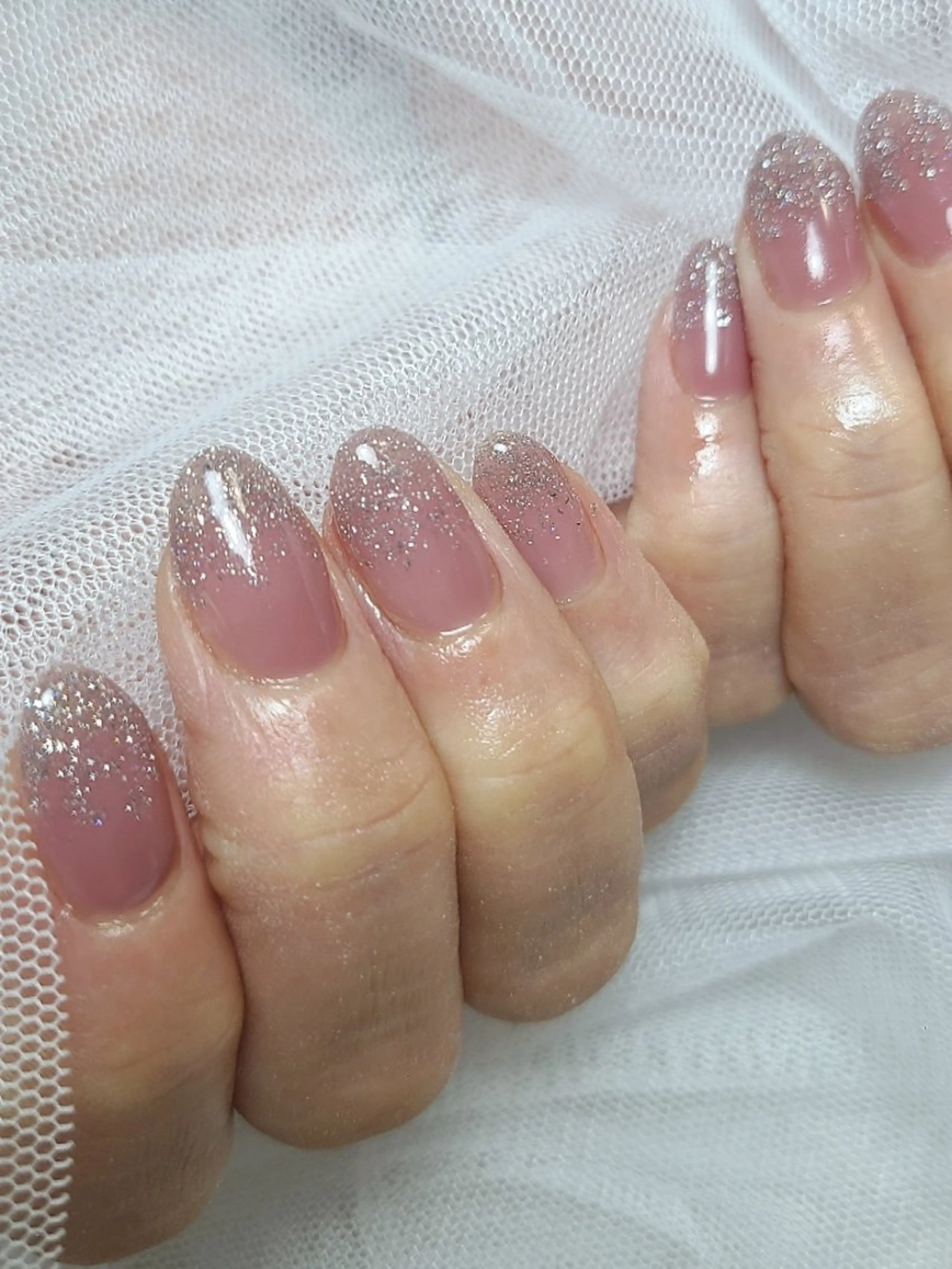 ネイル フラッシュネイル ジェルネイル グラデーション キラキラネイル ラメ(グリッター) Nailroom3  古屋明美のネイルデザイン