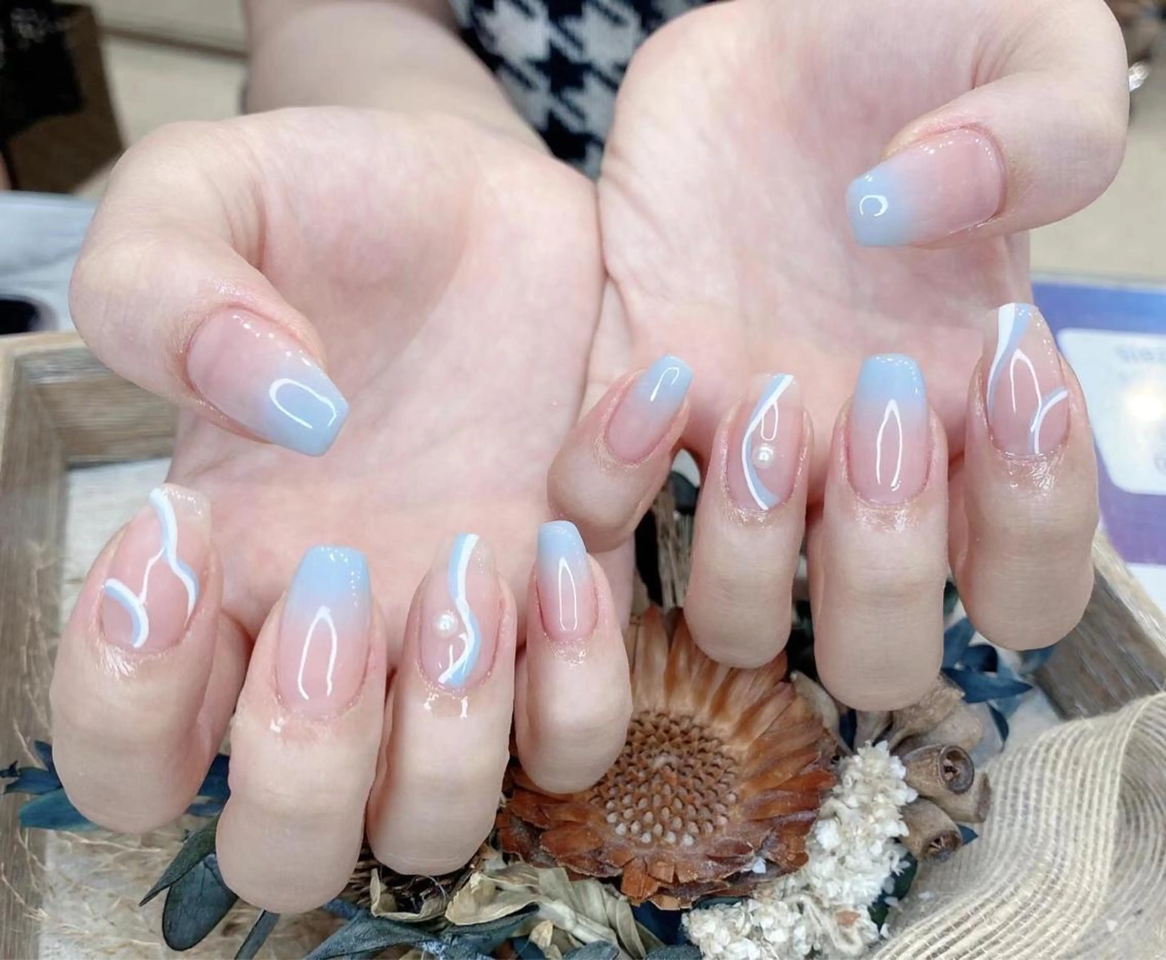 ネイル アートネイル グラデーション babarla Nailのネイルデザイン