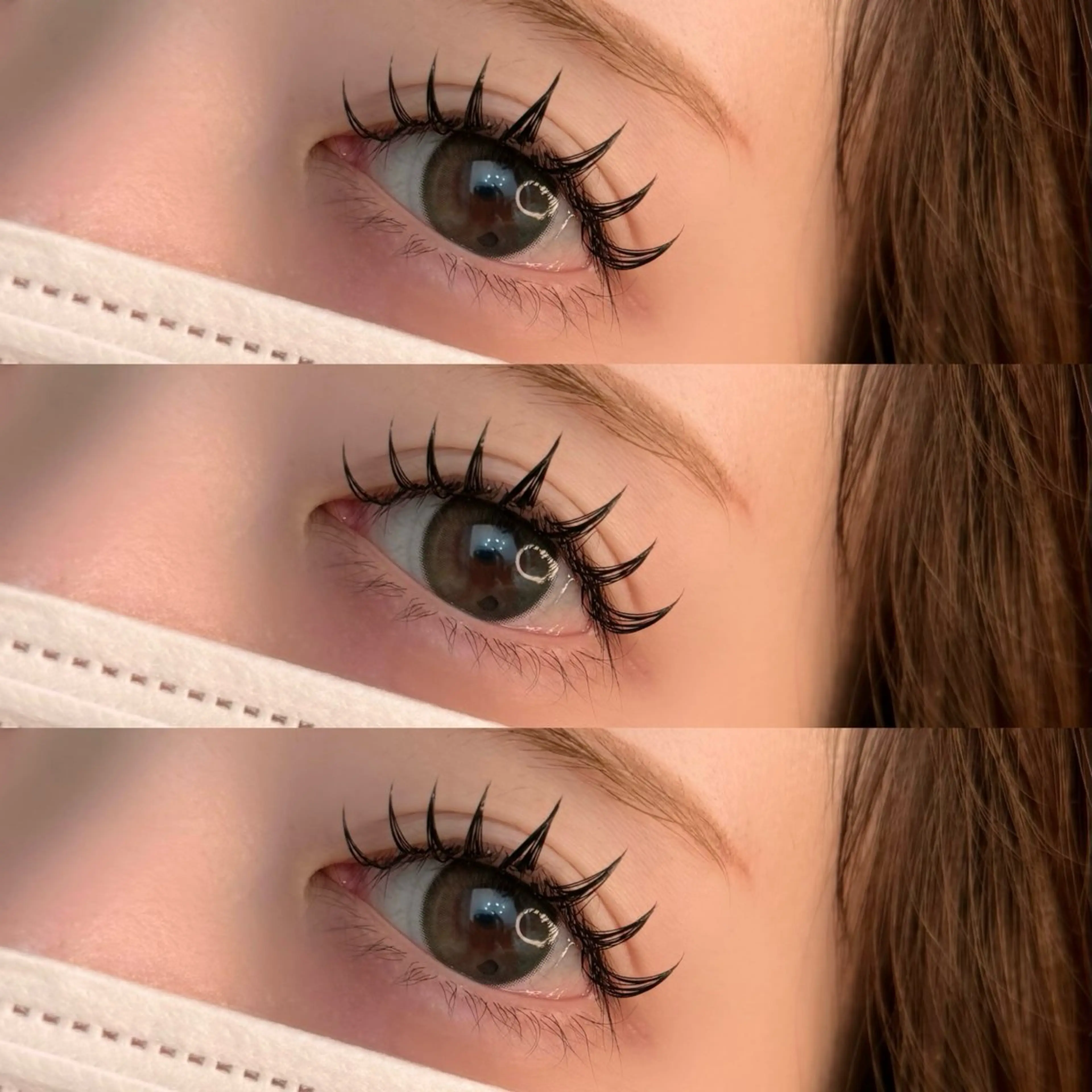 マツエク・マツパ マツエク 【那覇/束感まつ毛 /LED】ｷｬﾒﾙのマツエク・マツパデザイン