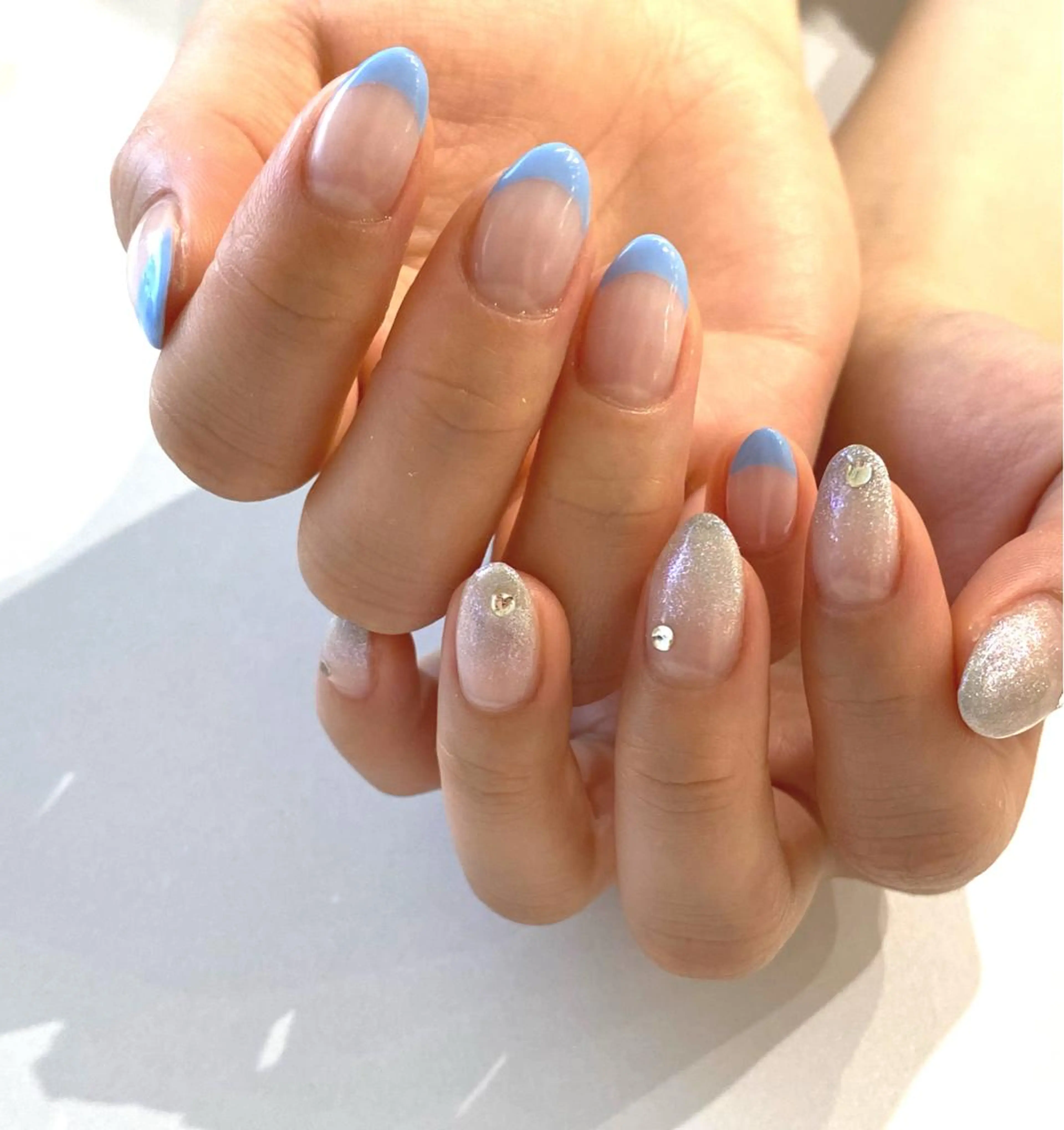 ネイル フレンチネイル マグネットネイル ハンドネイル Ann nailのネイルデザイン