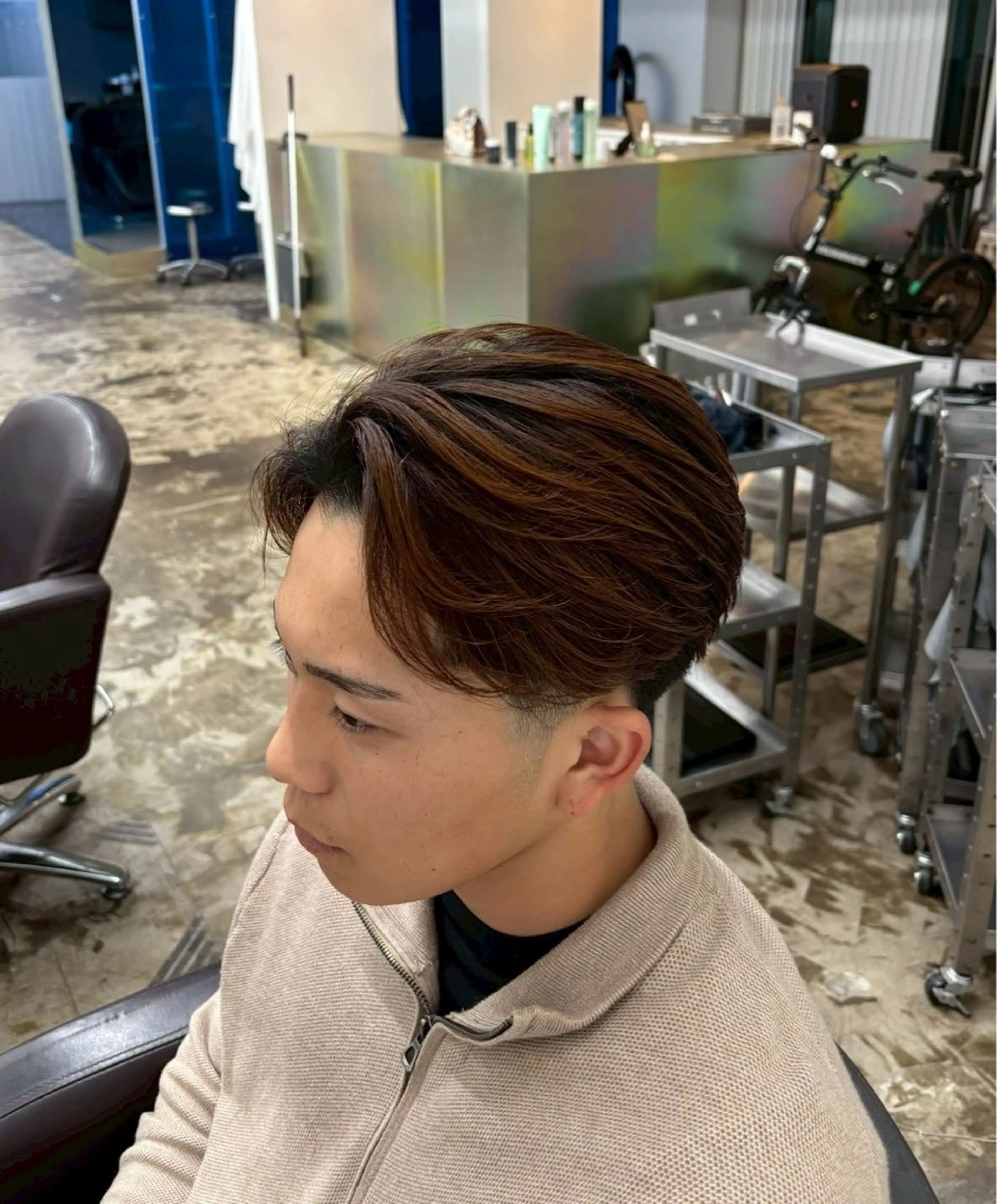 メンズ センターパート 小林 大和のヘアスタイル