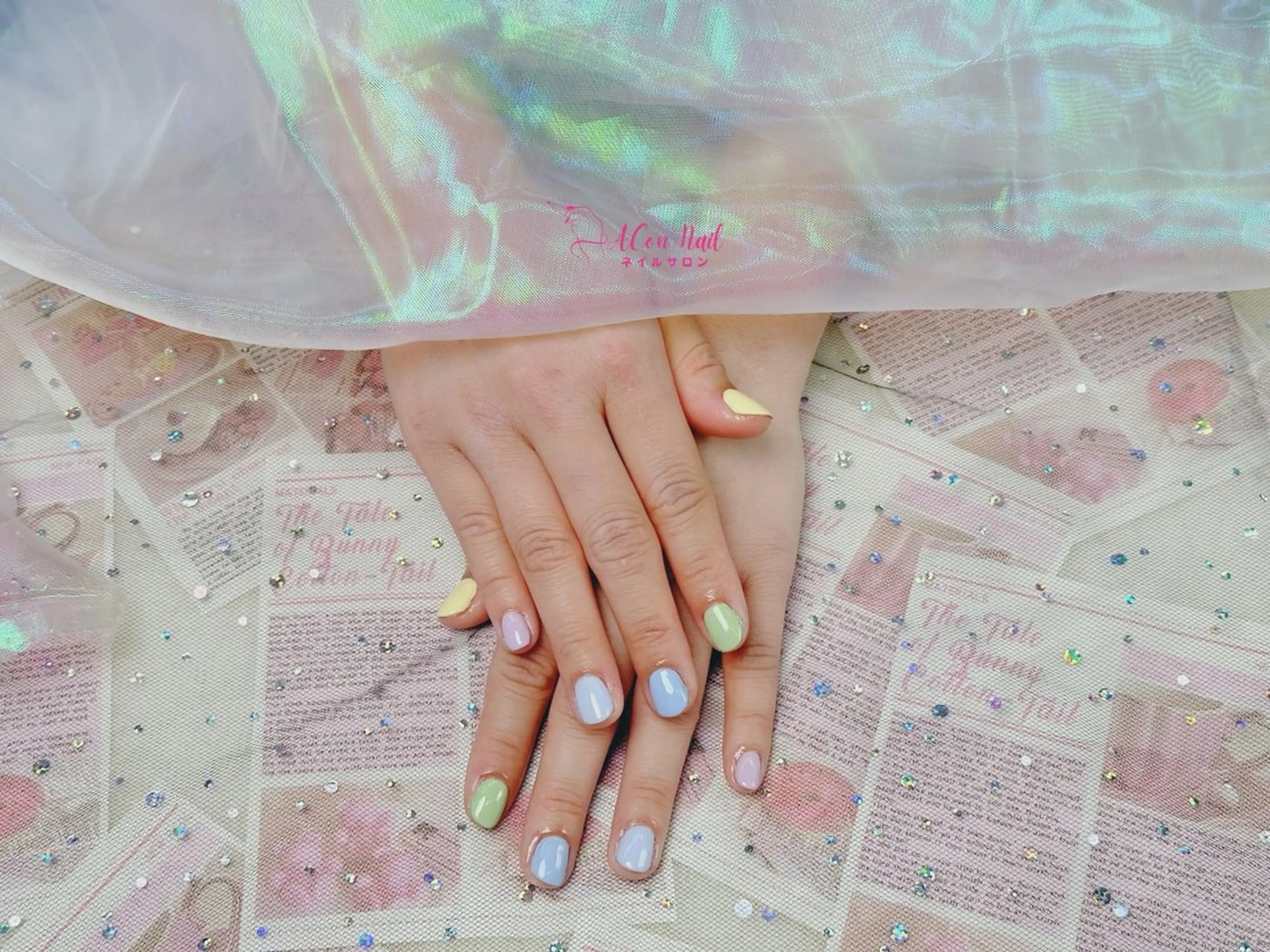 ネイル 桜ネイル 長さ出し フラワーネイル フレンチネイル ジェルネイル ハンドネイル AConNailSalon所属・ACon NailSalonのネイルデザイン