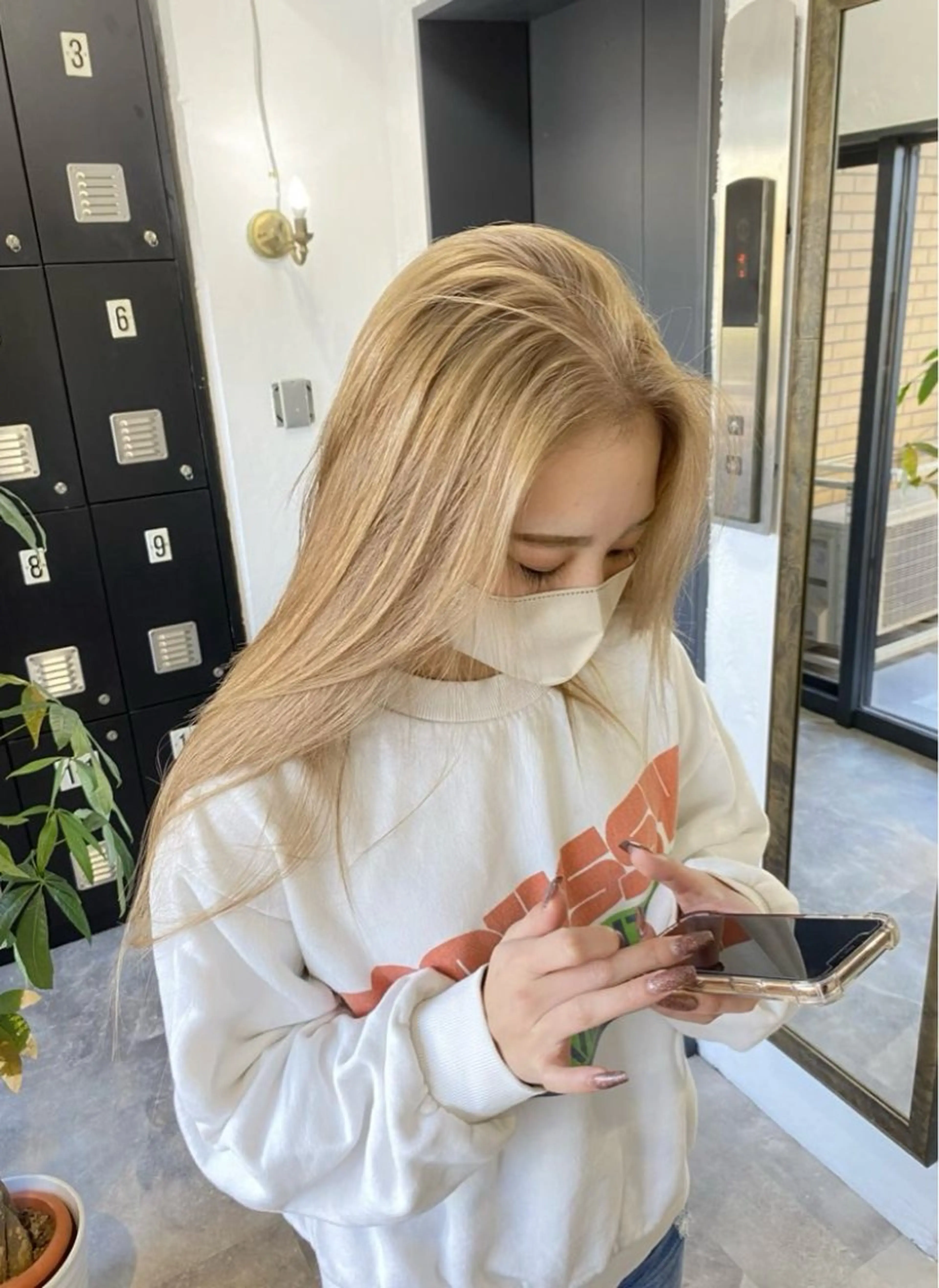 ロング カラー 髪質改善/ハイトーン MOLAのヘアスタイル