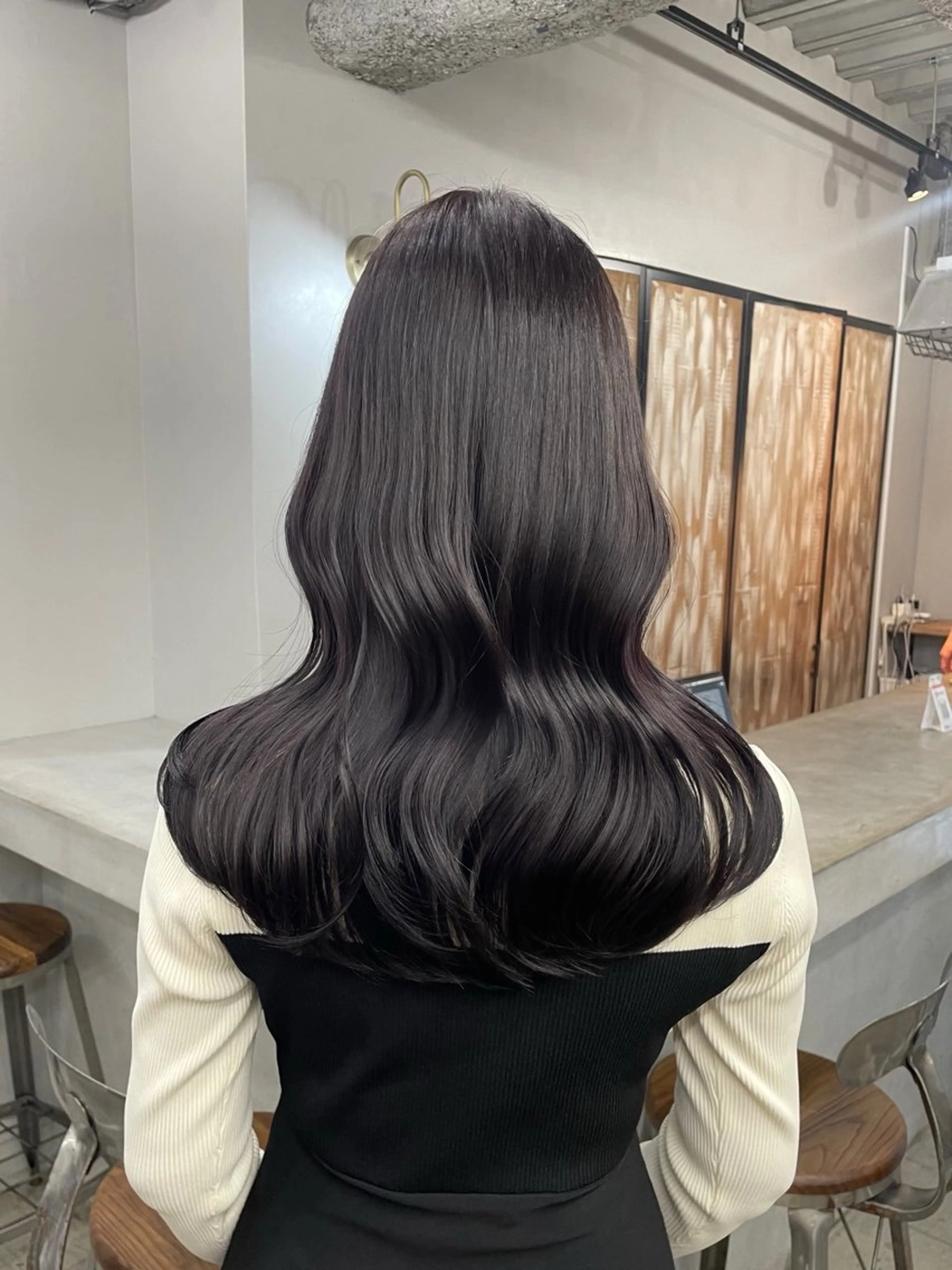 ロング カラー ヘアカラー 新宿/韓国ヘア/ 髪質改善ストレートのヘアスタイル