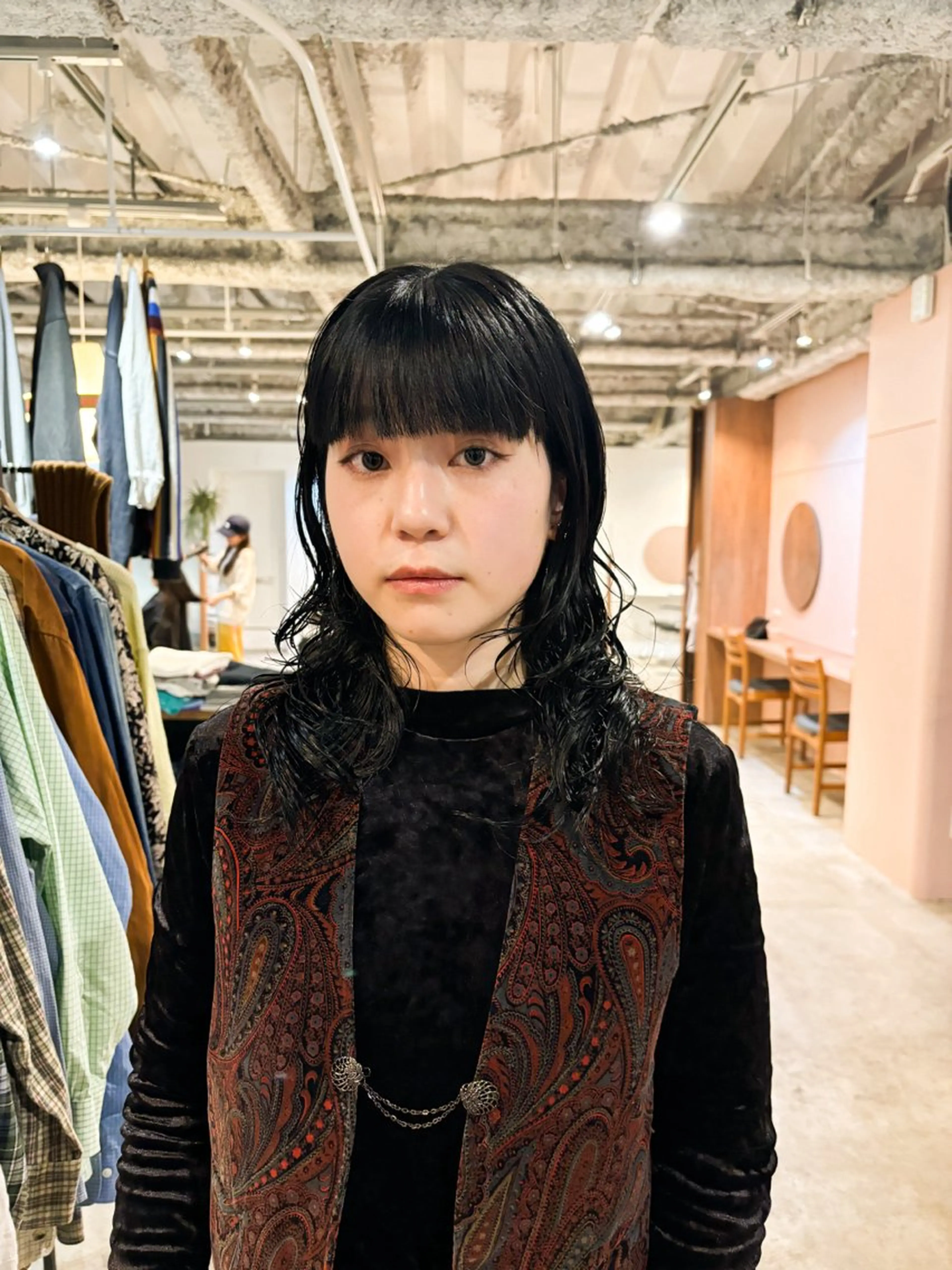 ミディアム カラー レイヤーカット カット ヘアカラー トリートメント Takuma Suzuki中目黒のヘアスタイル