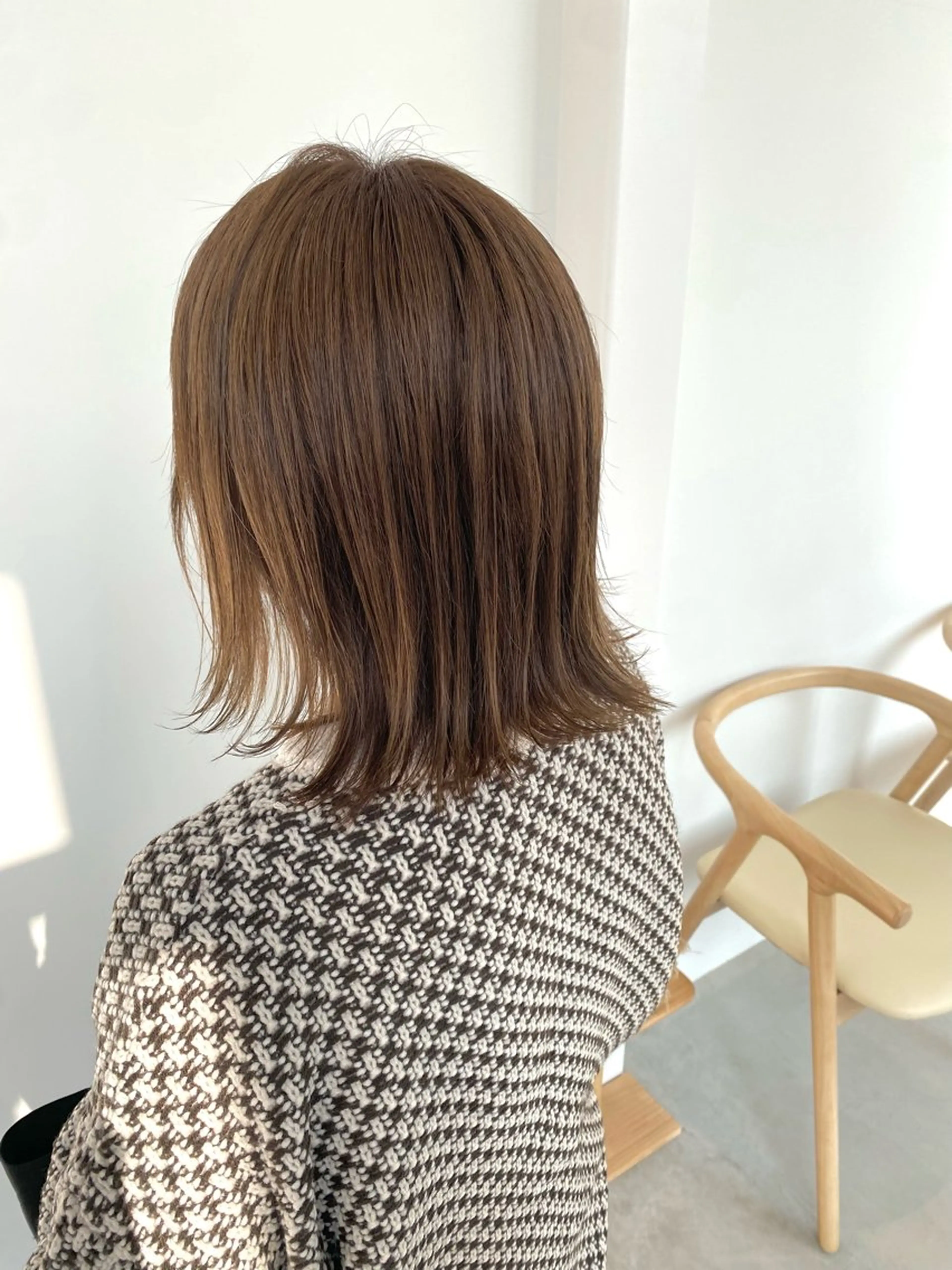 ミディアム ボブ 外ハネヘア 川合 勇気のヘアスタイル