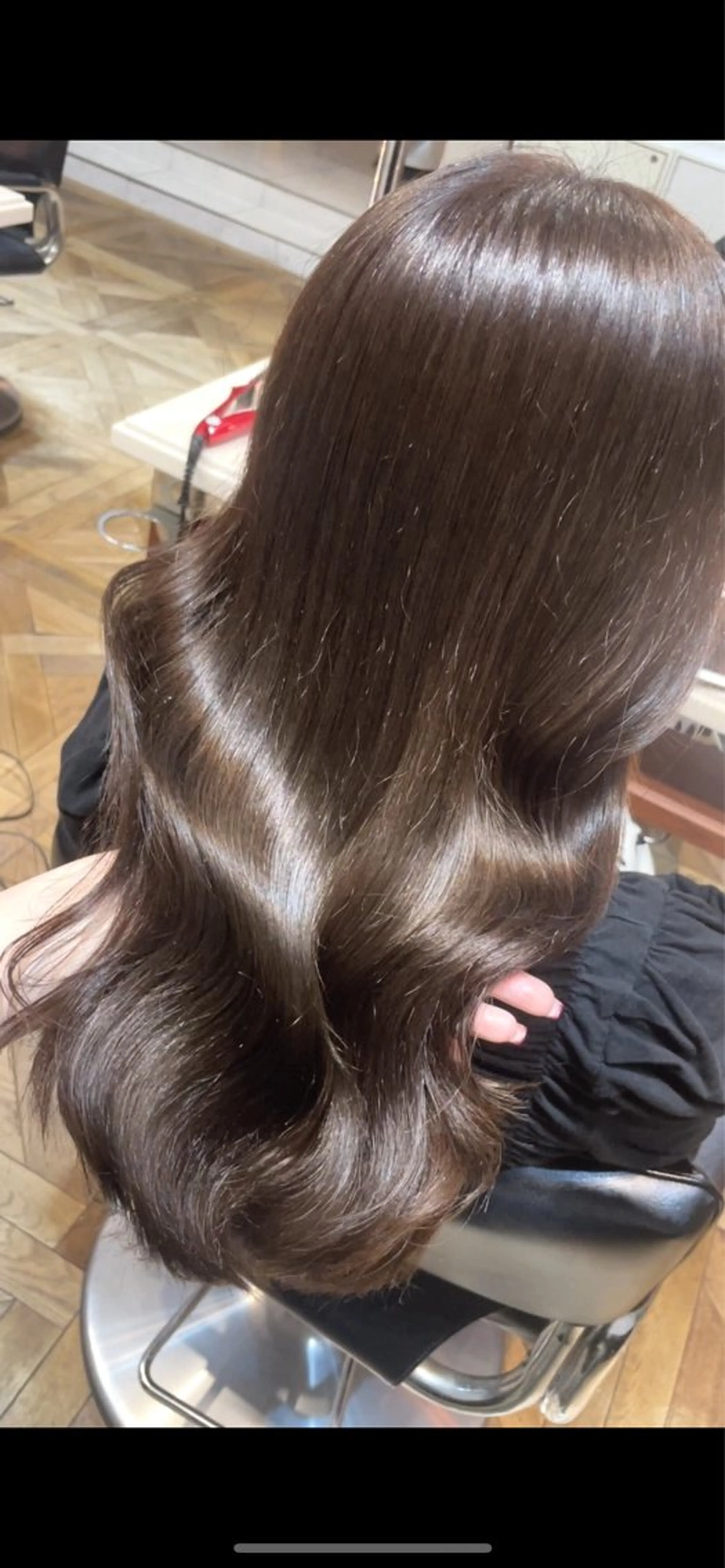 ロング カラー ベージュカラー ブリーチ ブラウンカラー ブリーチなしカラー カット ヘアカラー トリートメント BEBE所属・ご新規様限定 透明感カラーKANAのヘアスタイル