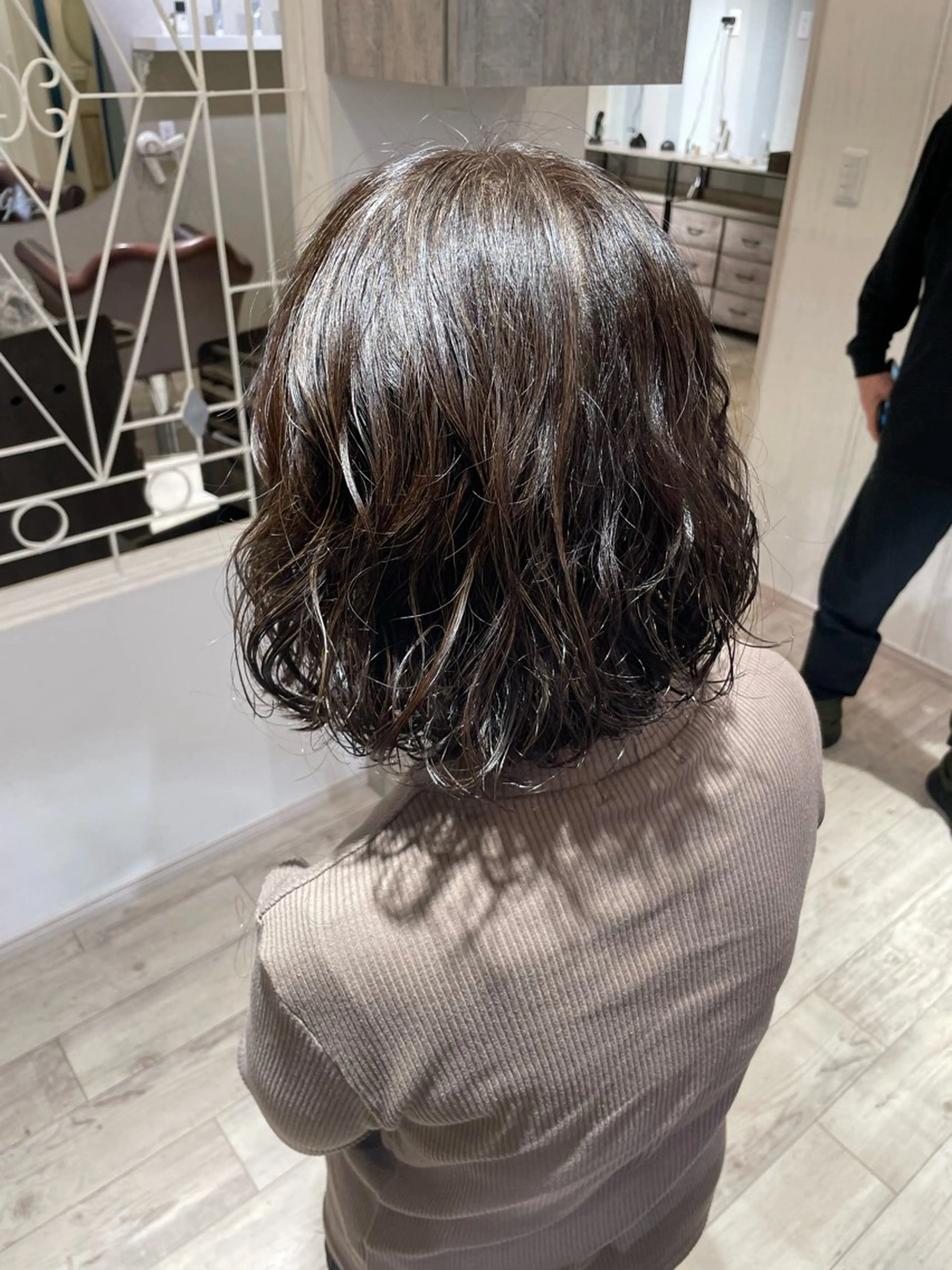 ミディアム パーマ ヘアアレンジ ミディアムパーマ ボブ カット パーマ 小野寺祐希人 Calbariのヘアスタイル