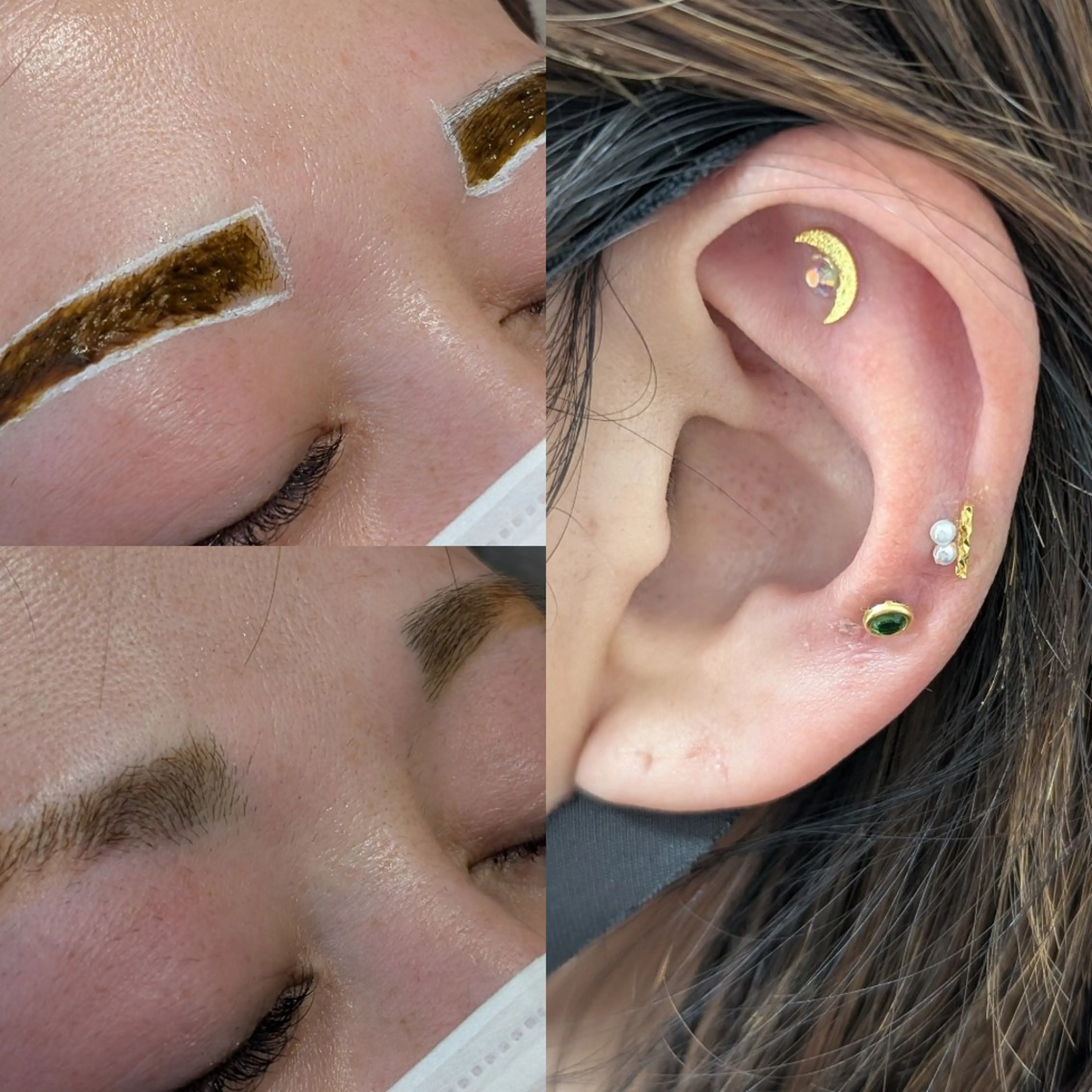 人気No.1✨眉メイク時短💆まろ眉解決🌿セット割　ハーブタンニングアイブロウ🌿×耳つぼ👂️の写真