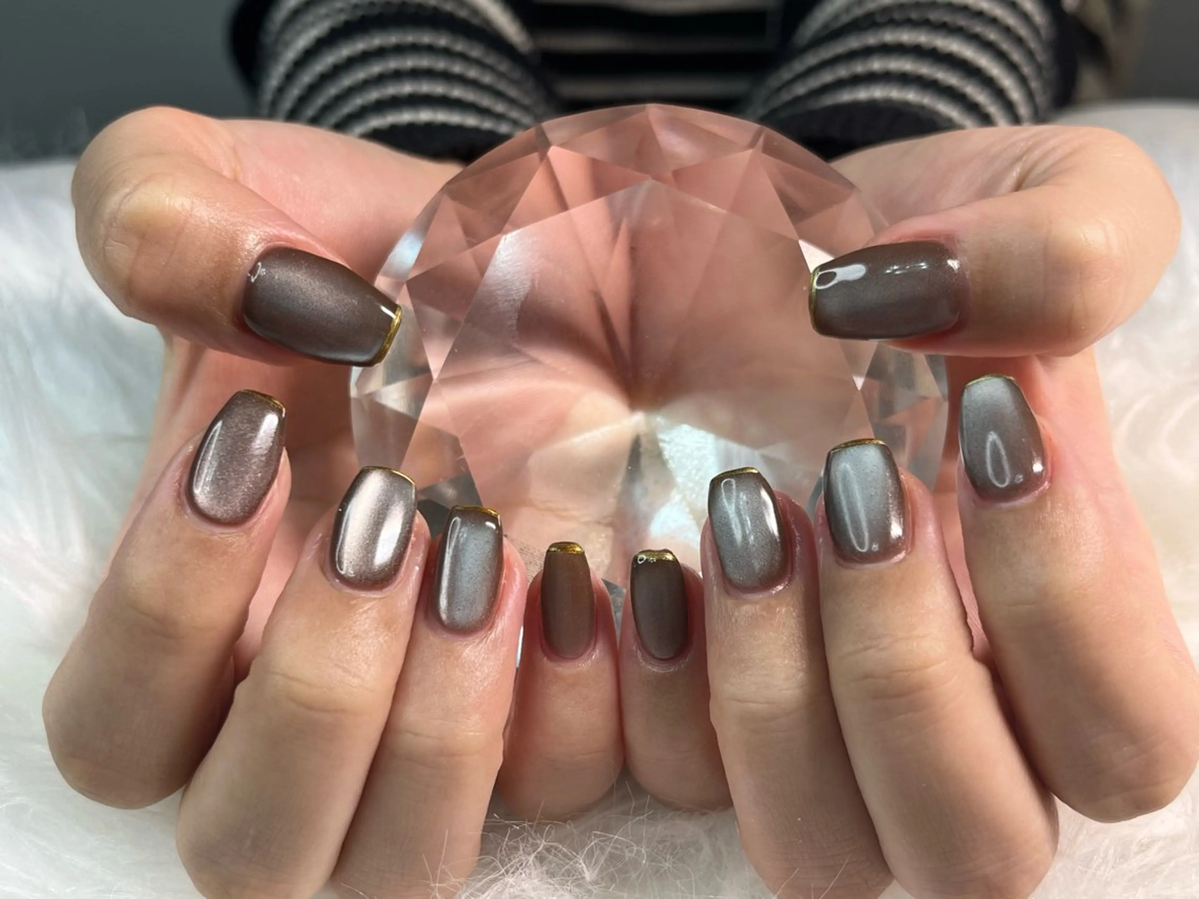 ネイル フットネイル マグネットネイル ニュアンスネイル ワンカラーネイル シンプルネイル ハンドネイル プライベートサロン N's Nailのネイルデザイン