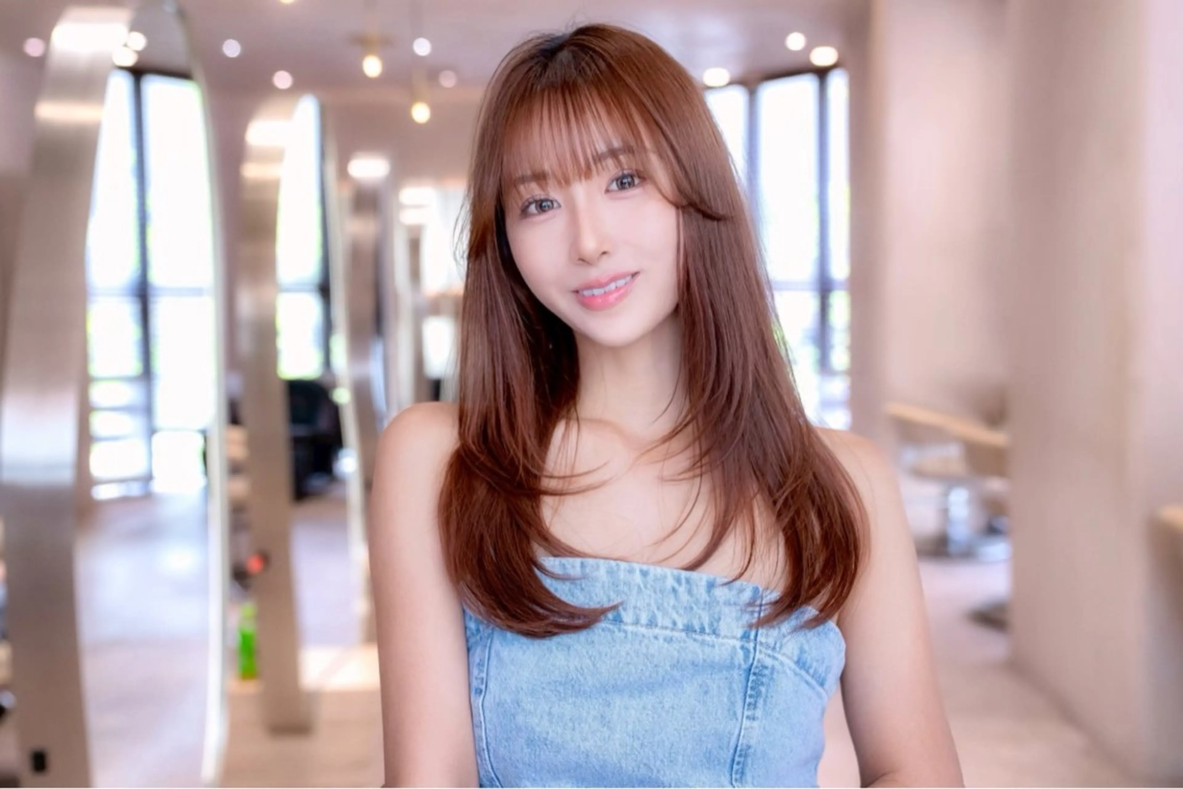 ロング カラー 透明感カラー 髪質改善 トリートメント 韓国ヘア/ブリーチ そーた/渋谷駅のヘアスタイル