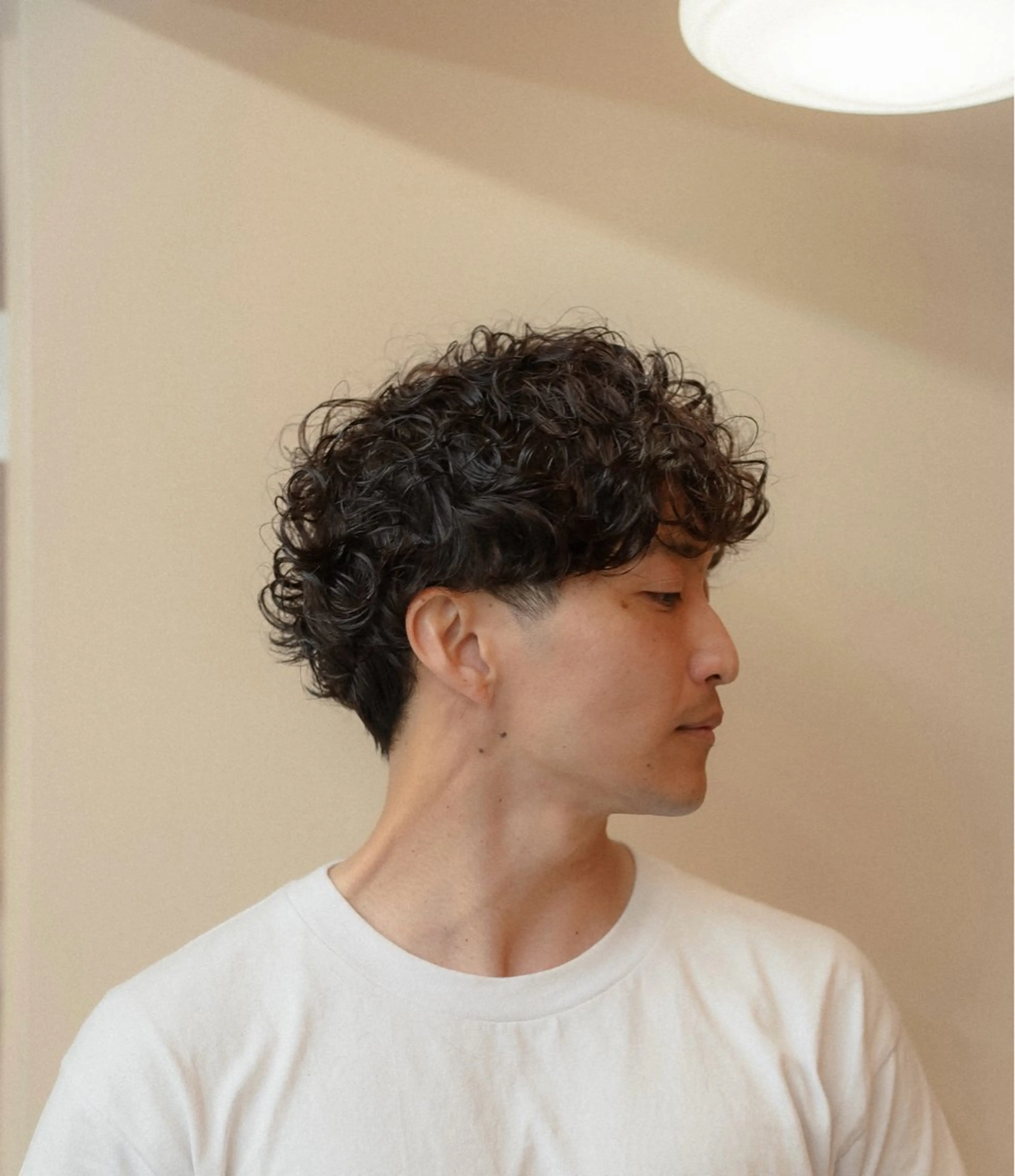 ミディアム カラー パーマ メンズ カット パーマ 🔗メンズサロン🔗 Kieのヘアスタイル